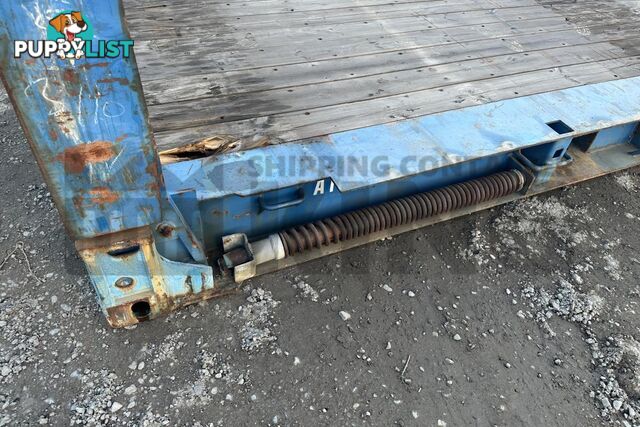 20' FLAT RACK SHIPPING CONTAINER (WITH COLLAPSIBLE ENDS)