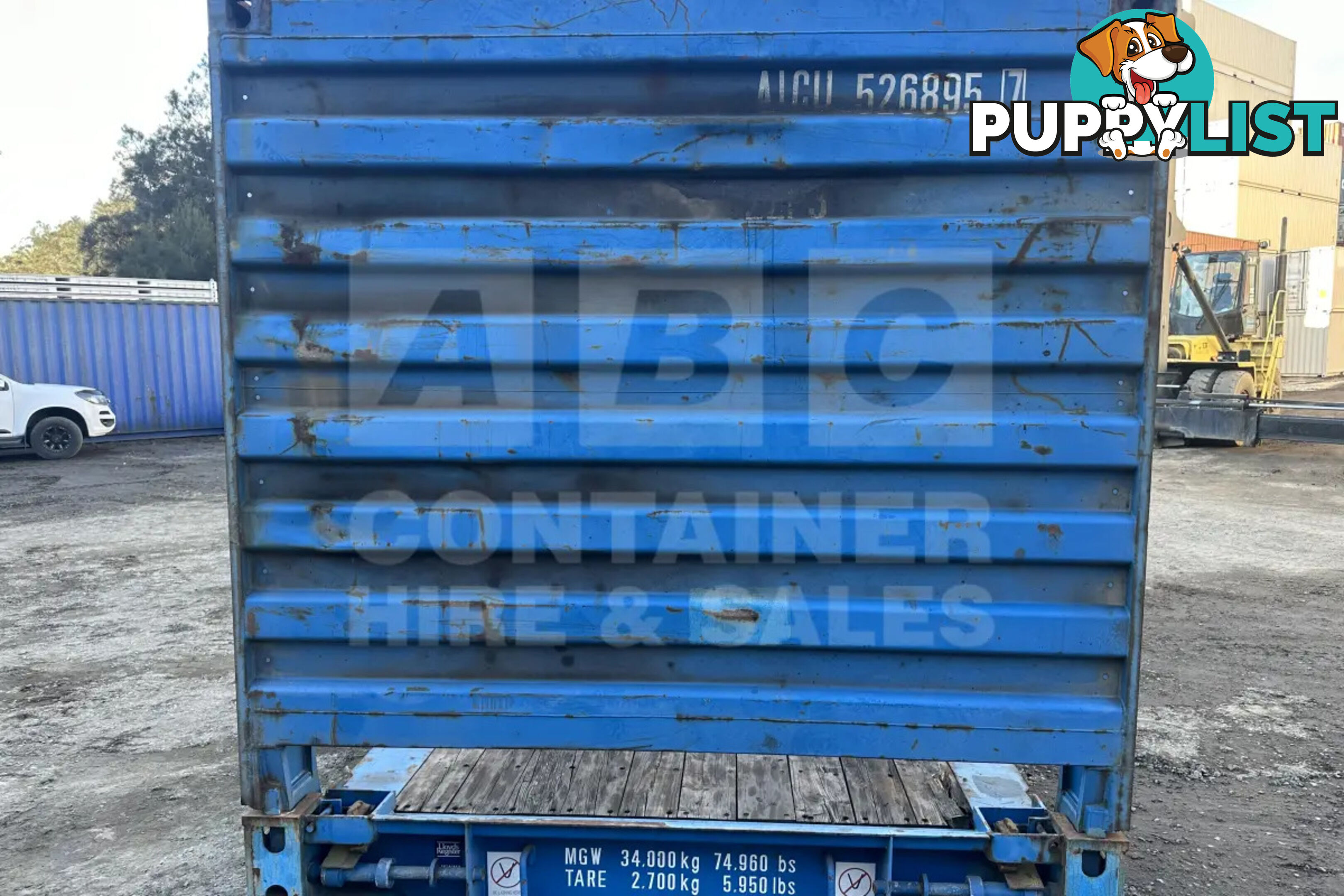 20' FLAT RACK SHIPPING CONTAINER (WITH COLLAPSIBLE ENDS)