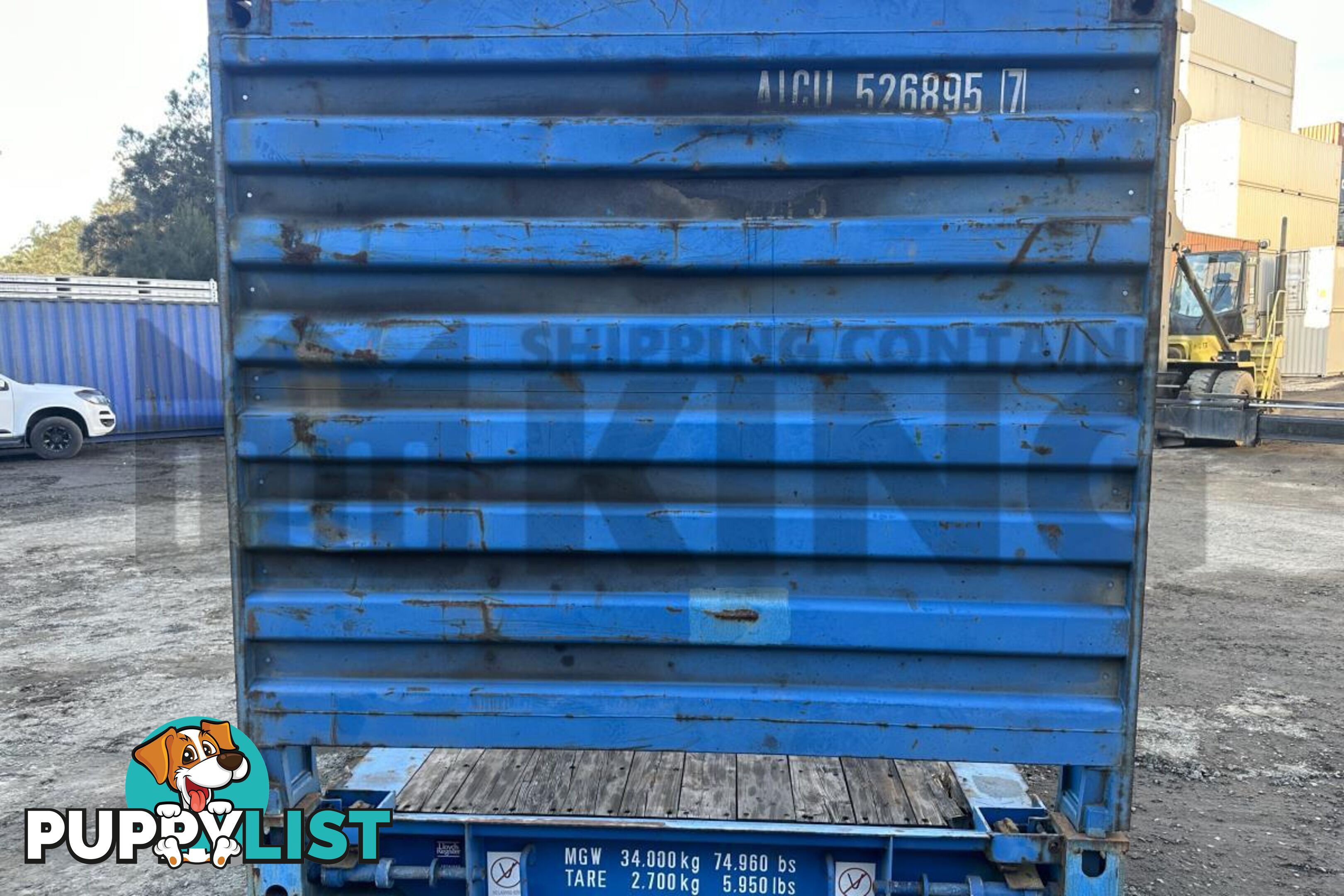 20' FLAT RACK SHIPPING CONTAINER (WITH COLLAPSIBLE ENDS)
