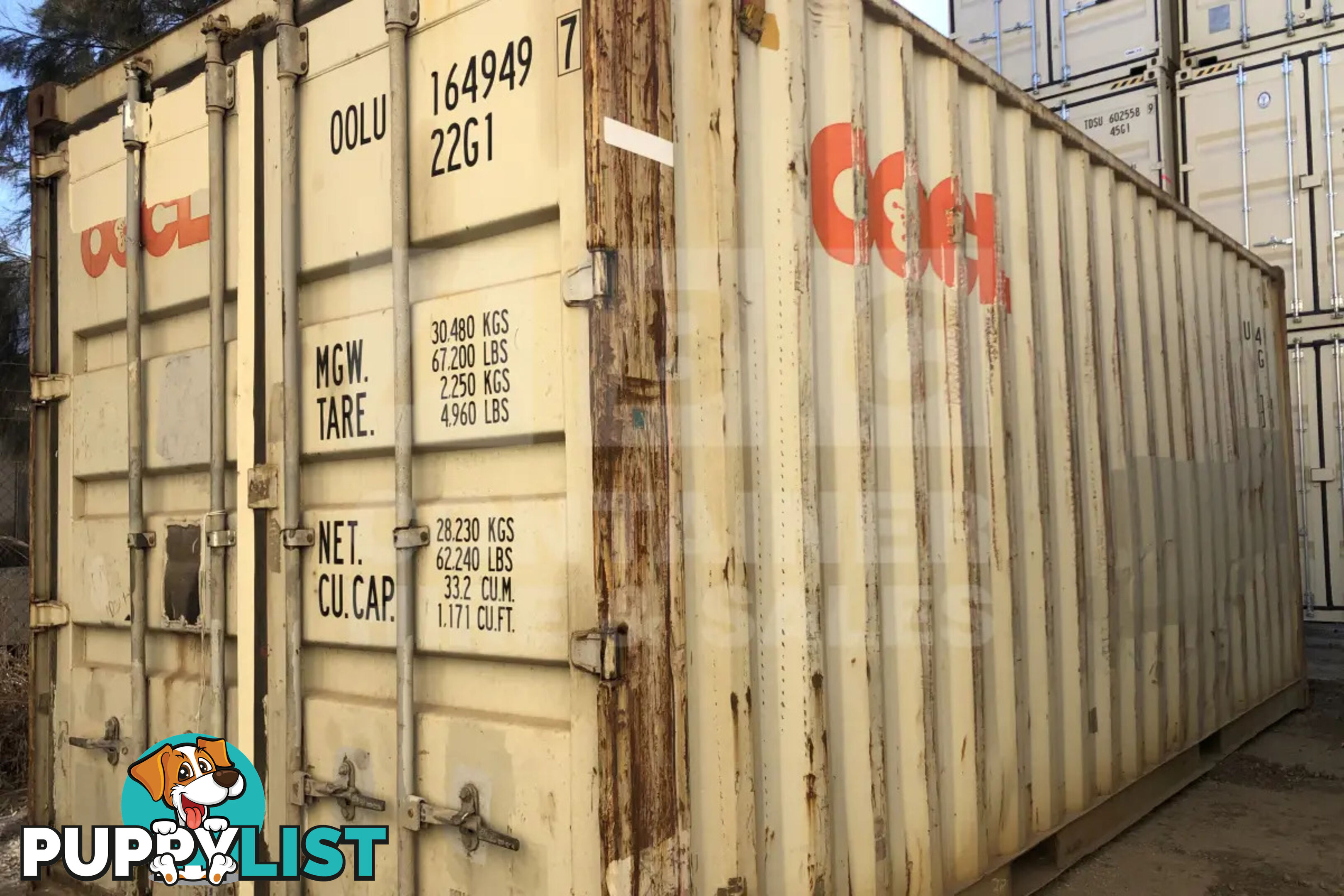 20' STANDARD HEIGHT SHIPPING CONTAINER - in Brisbane