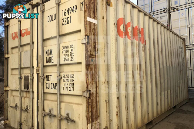 20' STANDARD HEIGHT SHIPPING CONTAINER - in Brisbane