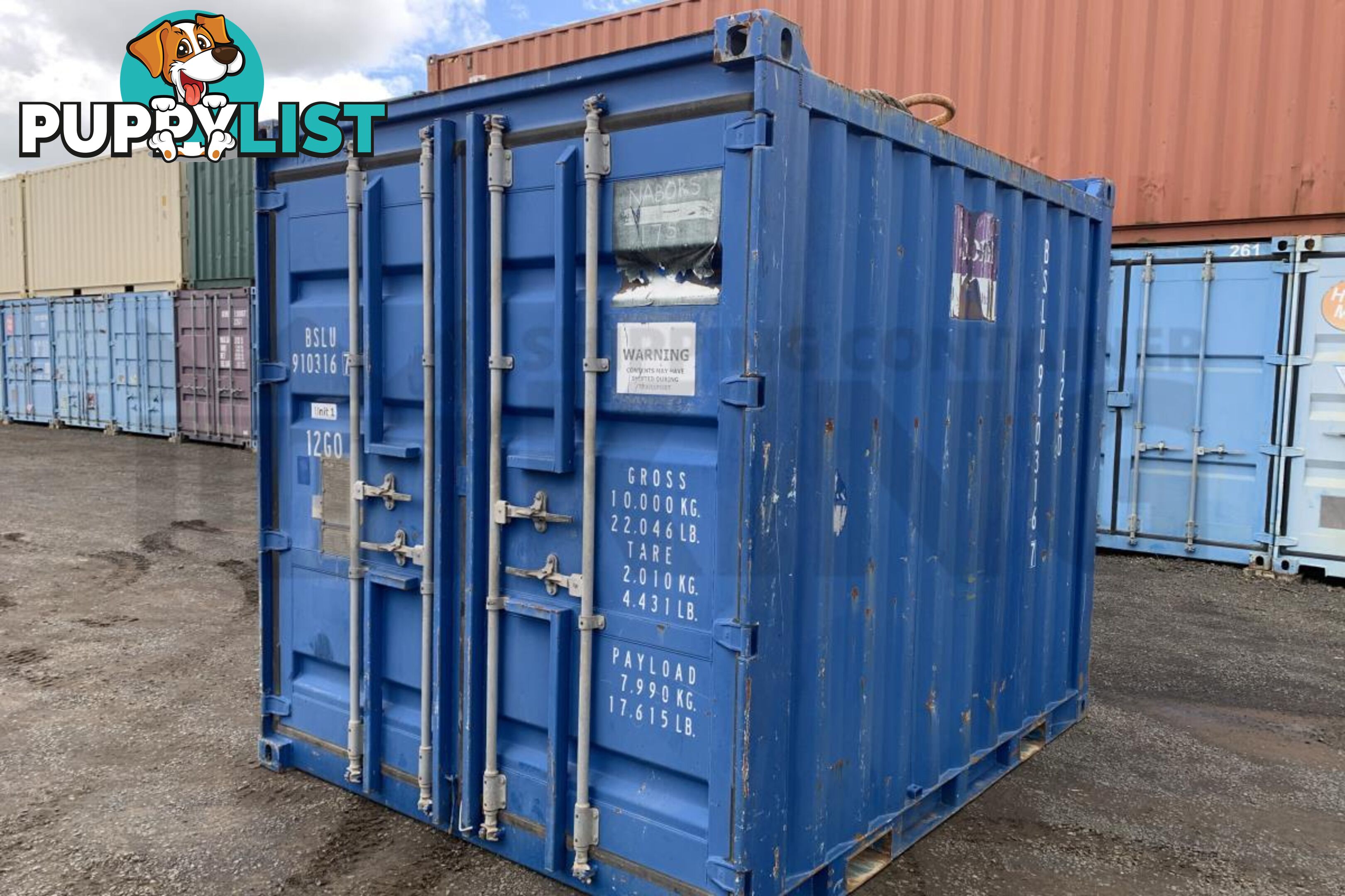 10' STANDARD HEIGHT SHIPPING CONTAINER (NON-STANDARD) - in Toowoomba