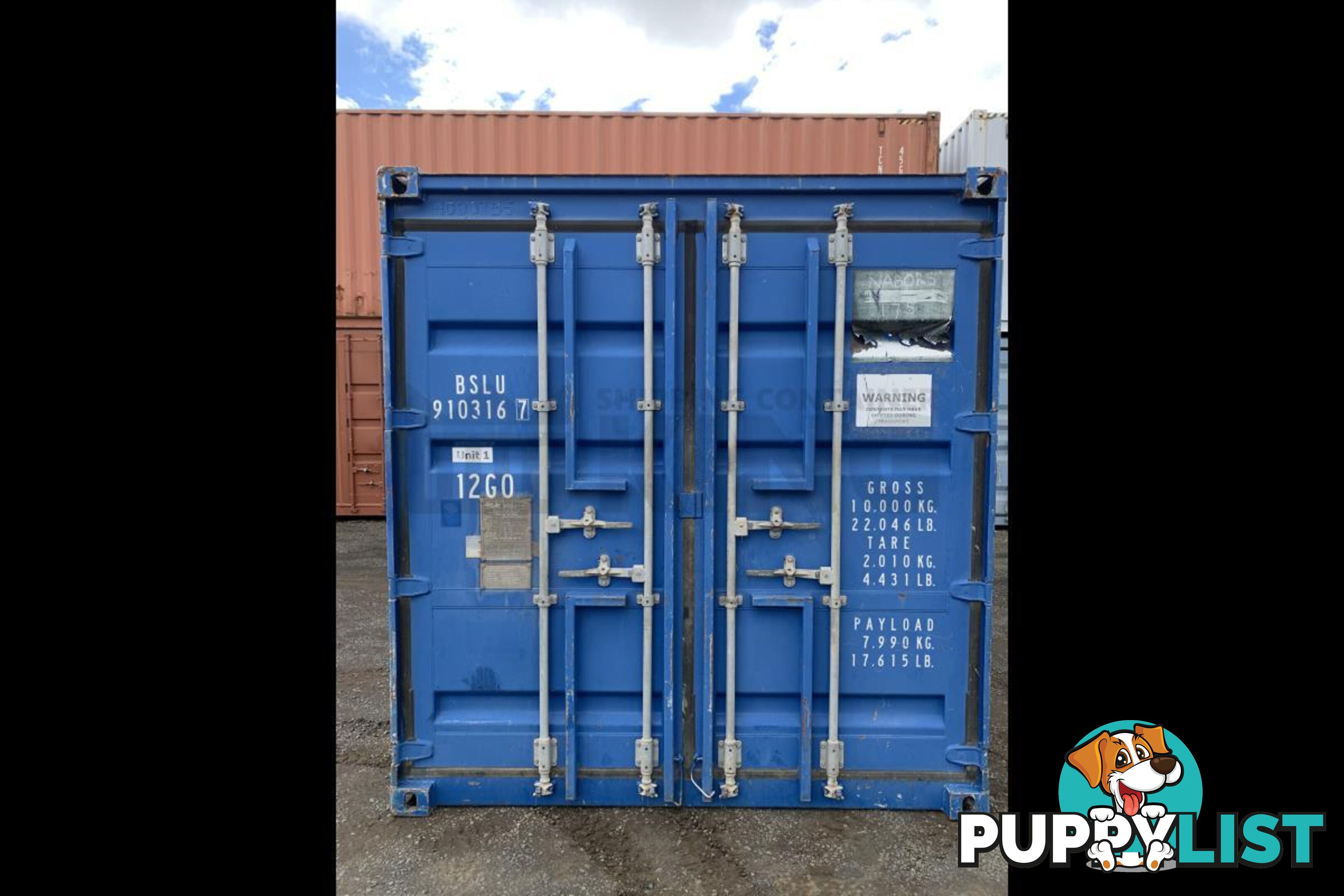 10' STANDARD HEIGHT SHIPPING CONTAINER (NON-STANDARD) - in Toowoomba