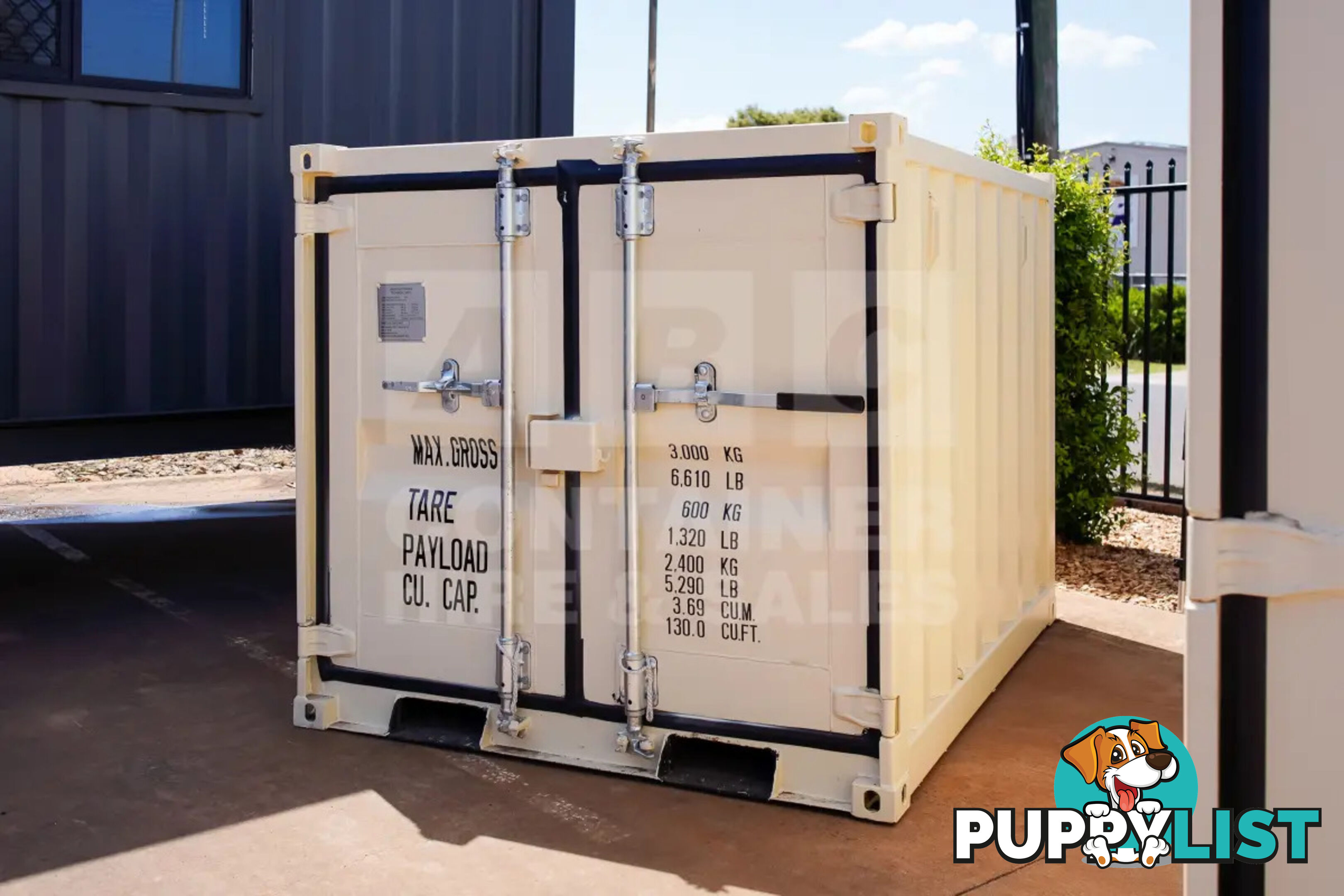 6' MINI CUBE SHIPPING CONTAINER