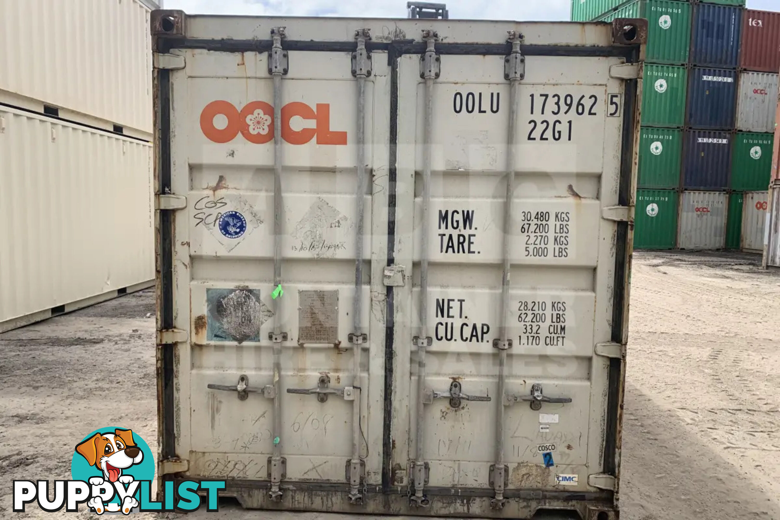 20' STANDARD HEIGHT SHIPPING CONTAINER