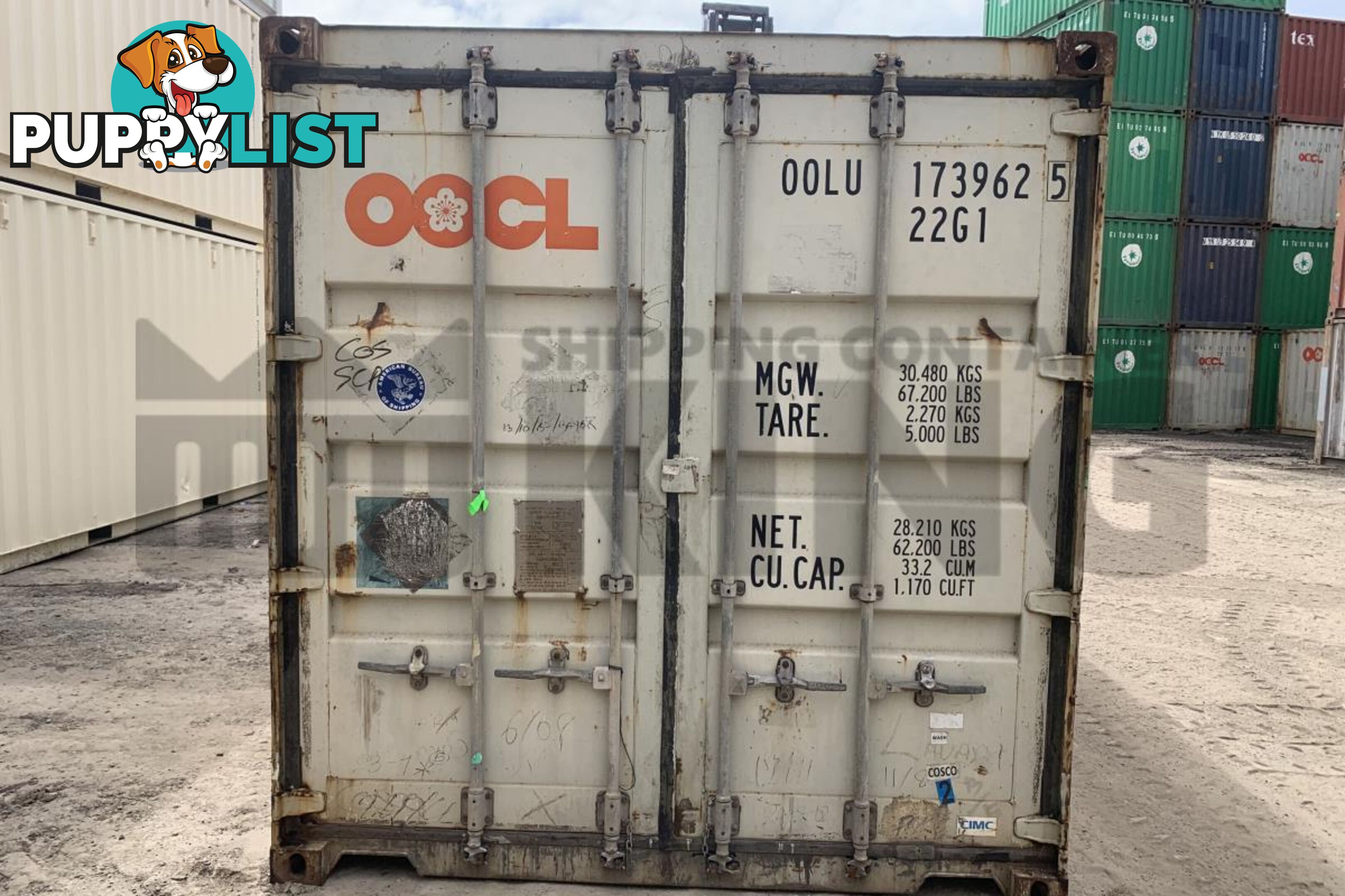 20' STANDARD HEIGHT SHIPPING CONTAINER