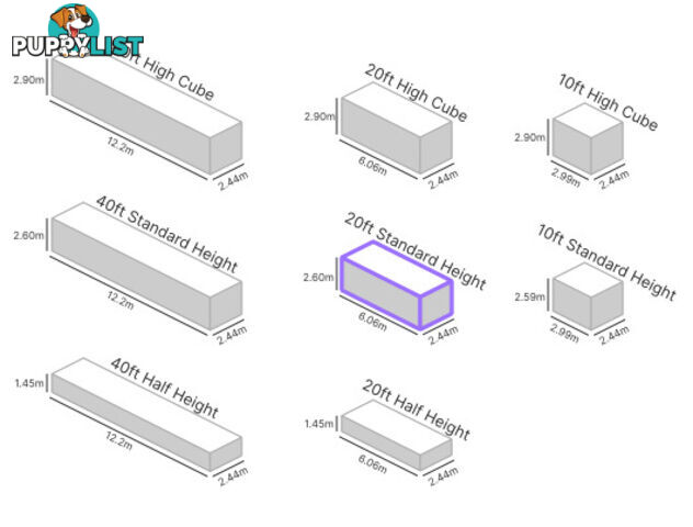 20' STANDARD HEIGHT SHIPPING CONTAINER