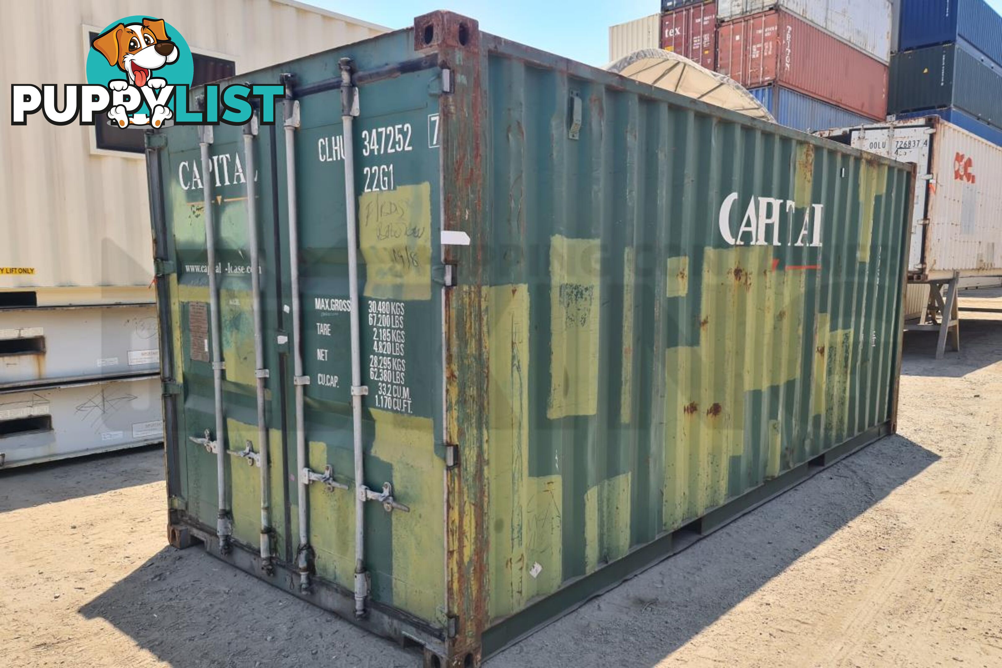 20' STANDARD HEIGHT SHIPPING CONTAINER - in Toowoomba