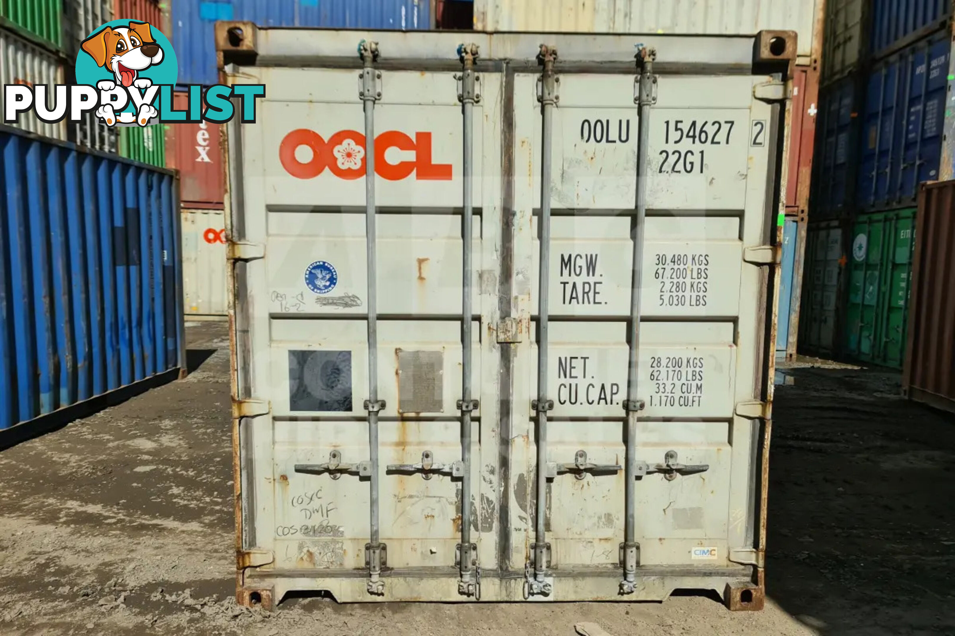 20' STANDARD HEIGHT SHIPPING CONTAINER