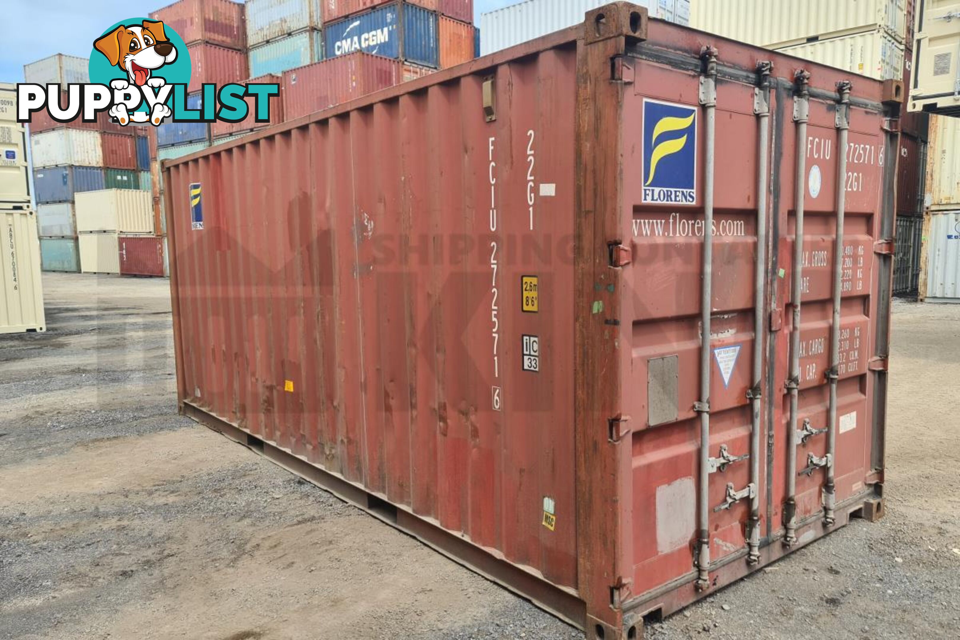 20' STANDARD HEIGHT SHIPPING CONTAINER - in MacKay