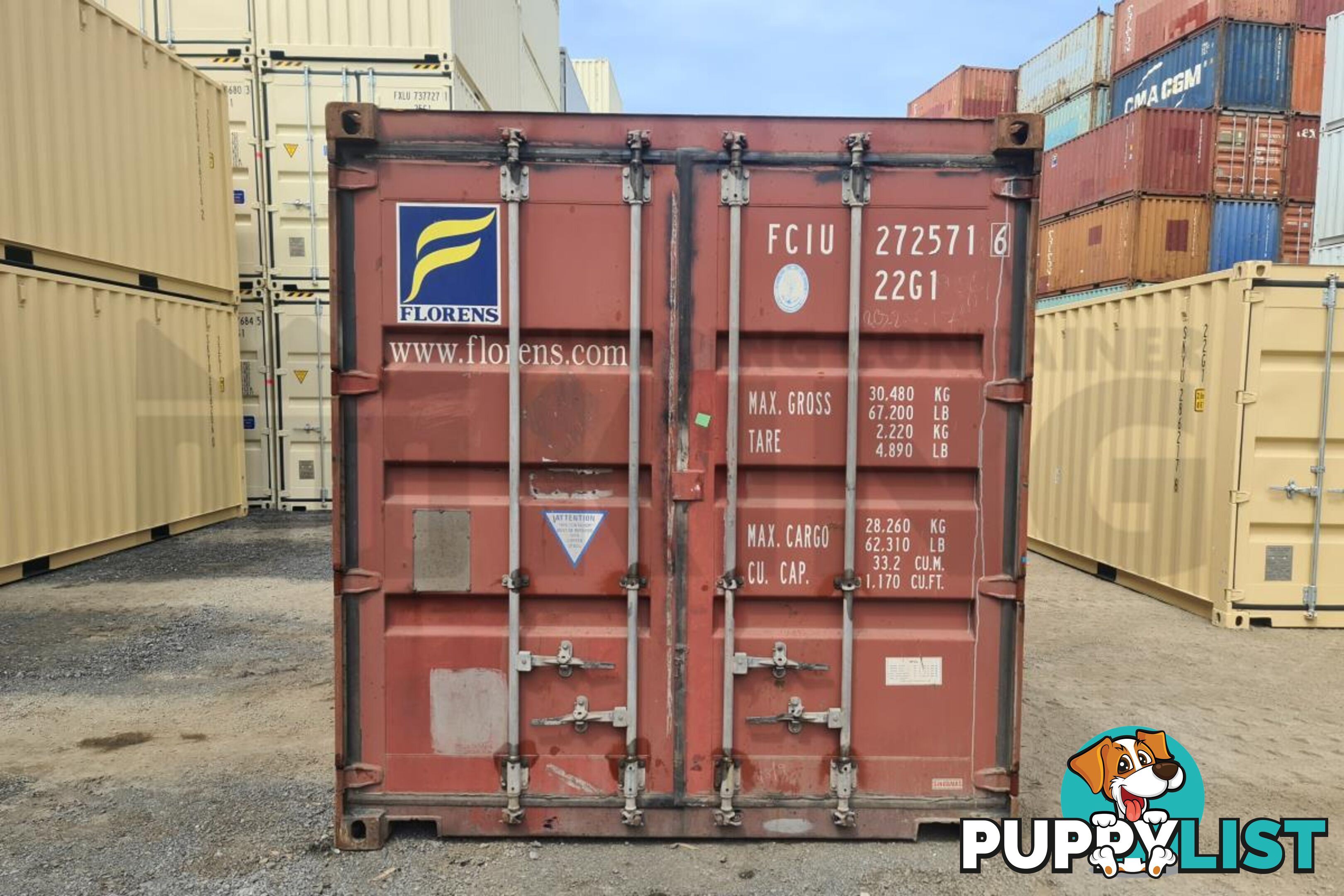 20' STANDARD HEIGHT SHIPPING CONTAINER - in MacKay