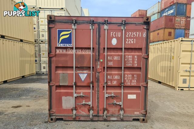 20' STANDARD HEIGHT SHIPPING CONTAINER - in MacKay