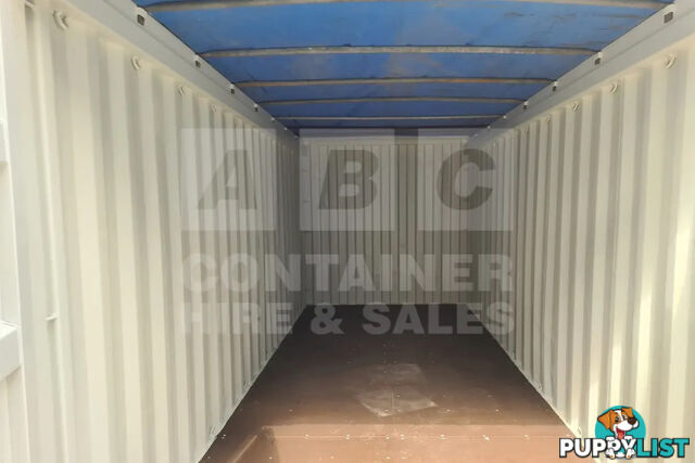 20' STANDARD HEIGHT OPEN TOP SHIPPING CONTAINER (TARP AND BOWS)