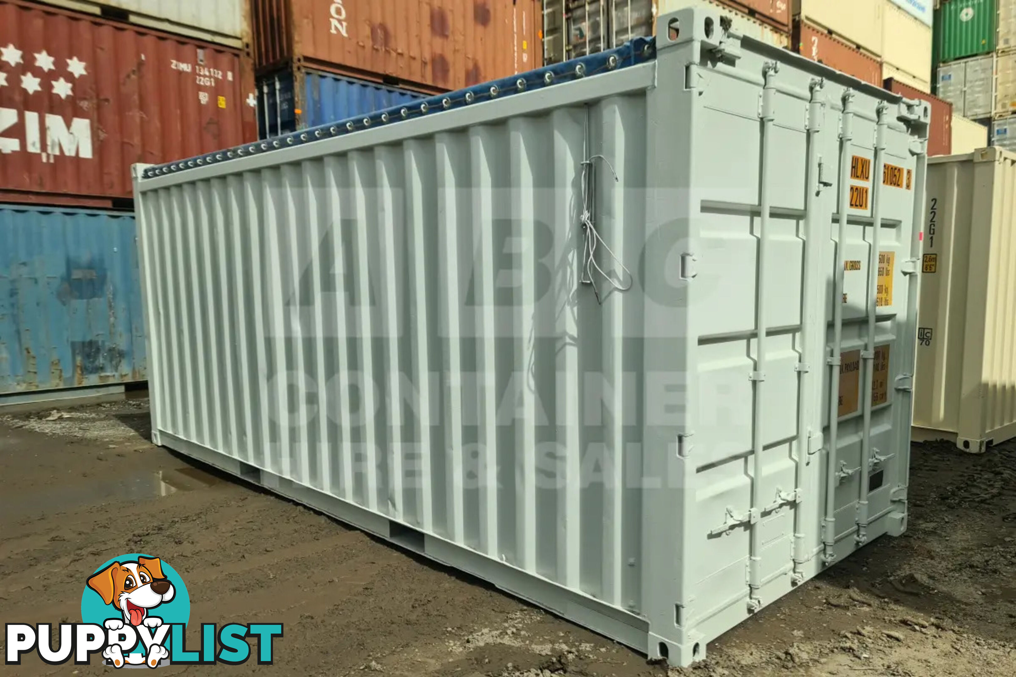 20' STANDARD HEIGHT OPEN TOP SHIPPING CONTAINER (TARP AND BOWS)