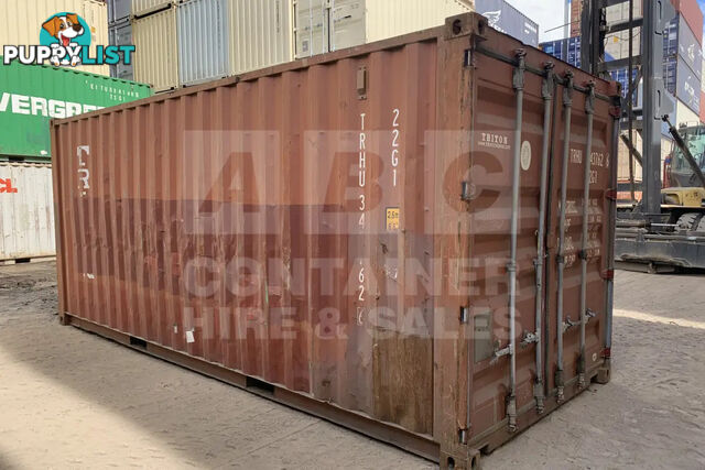 20' STANDARD HEIGHT SHIPPING CONTAINER - in Brisbane