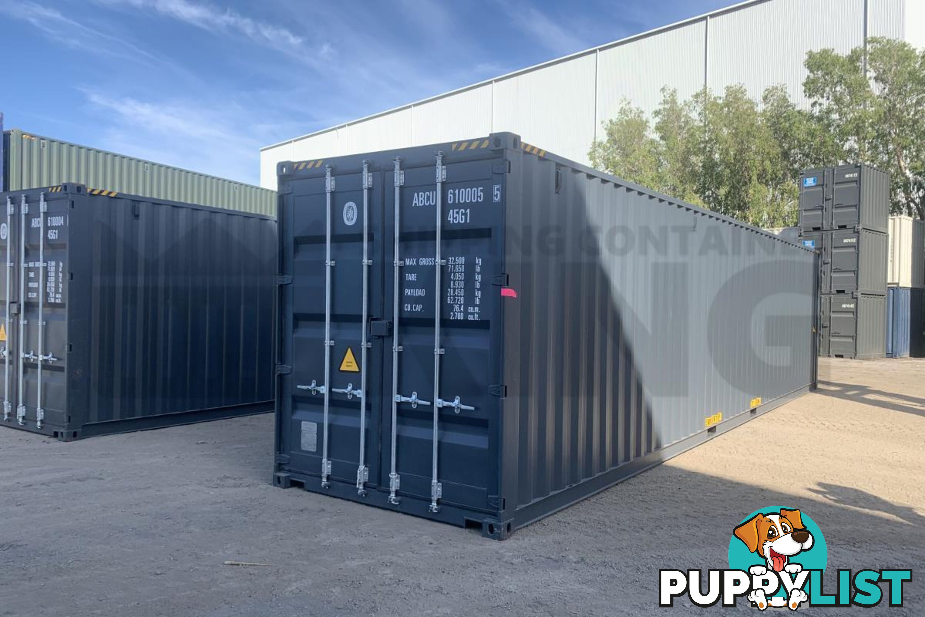 40' HIGH CUBE SHIPPING CONTAINER (STEEL FLOOR) - in Brisbane