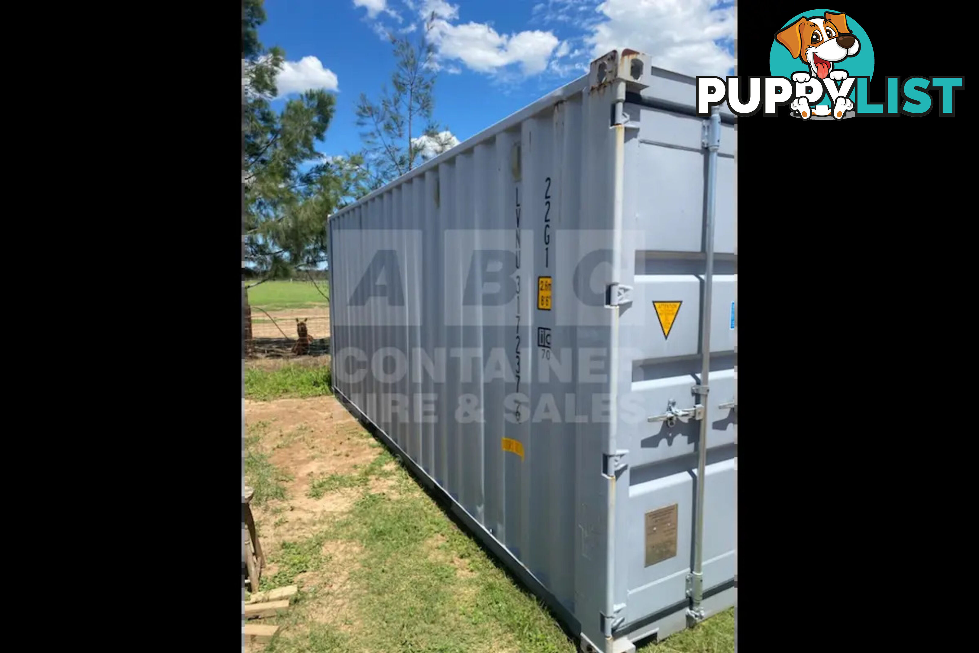 20' STANDARD HEIGHT SHIPPING CONTAINER (DOORS BOTH ENDS)