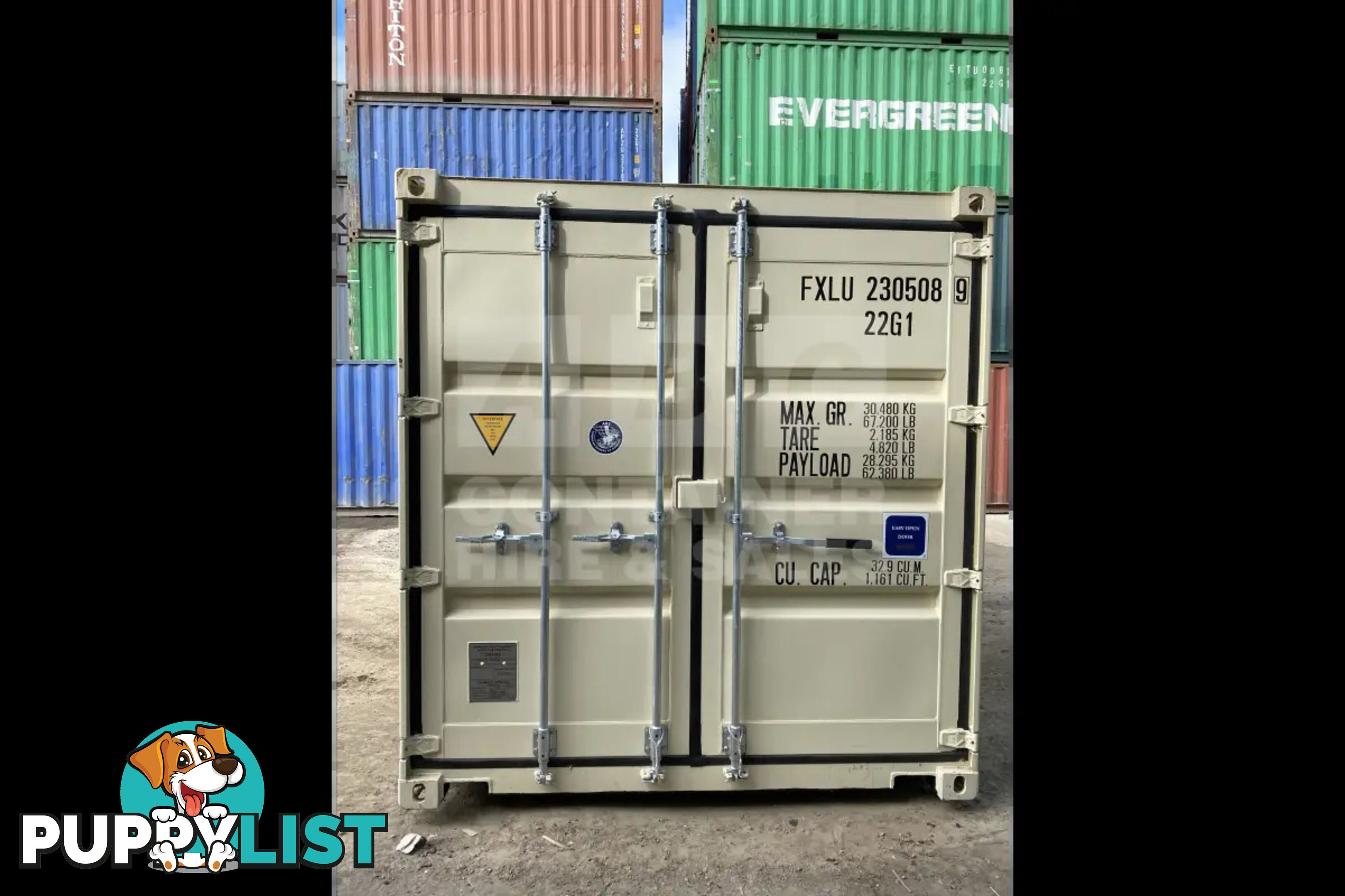 20' STANDARD HEIGHT SHIPPING CONTAINER (TRI DOOR) - in Brisbane
