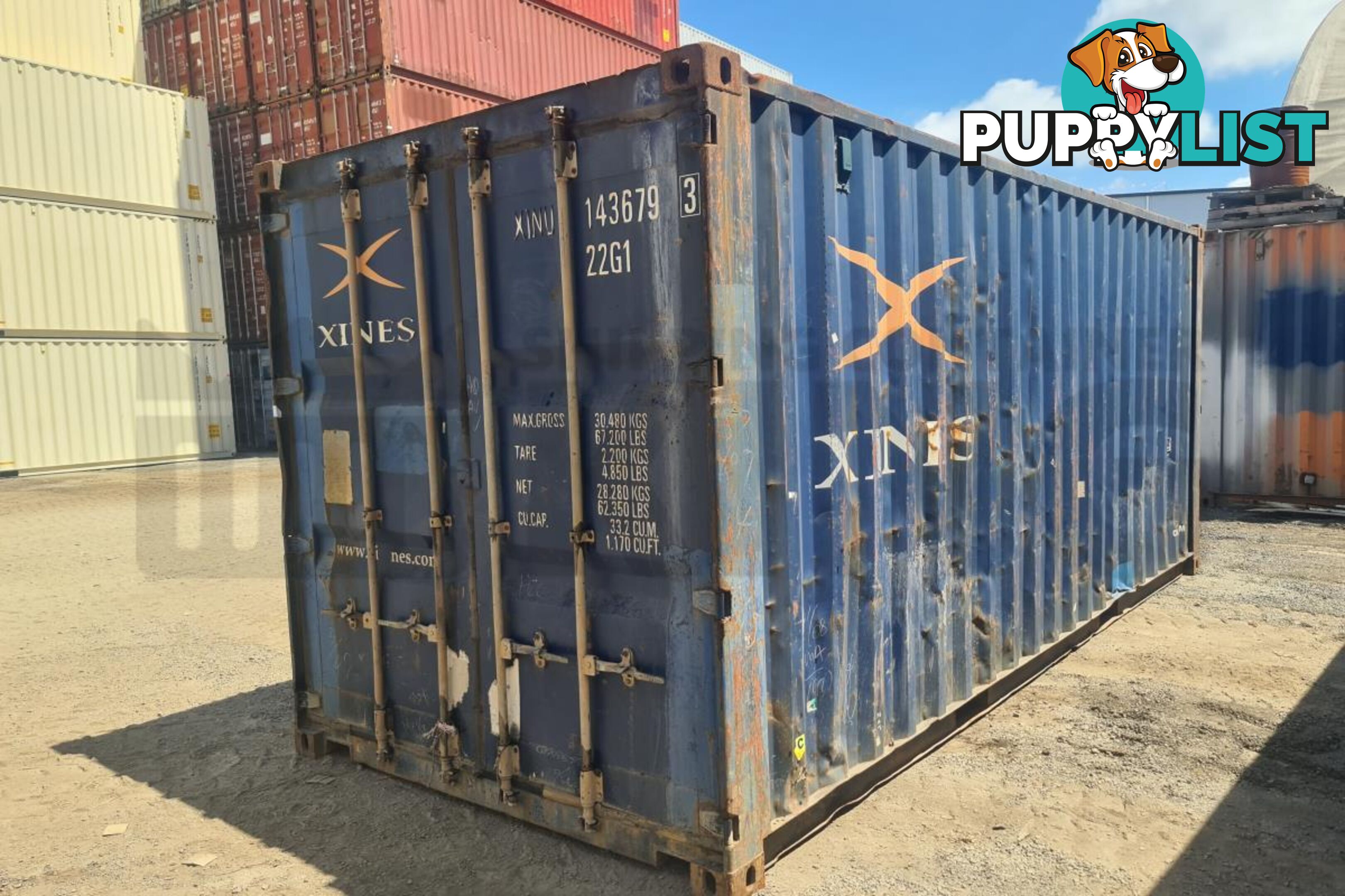 20' STANDARD HEIGHT SHIPPING CONTAINER - in Brisbane