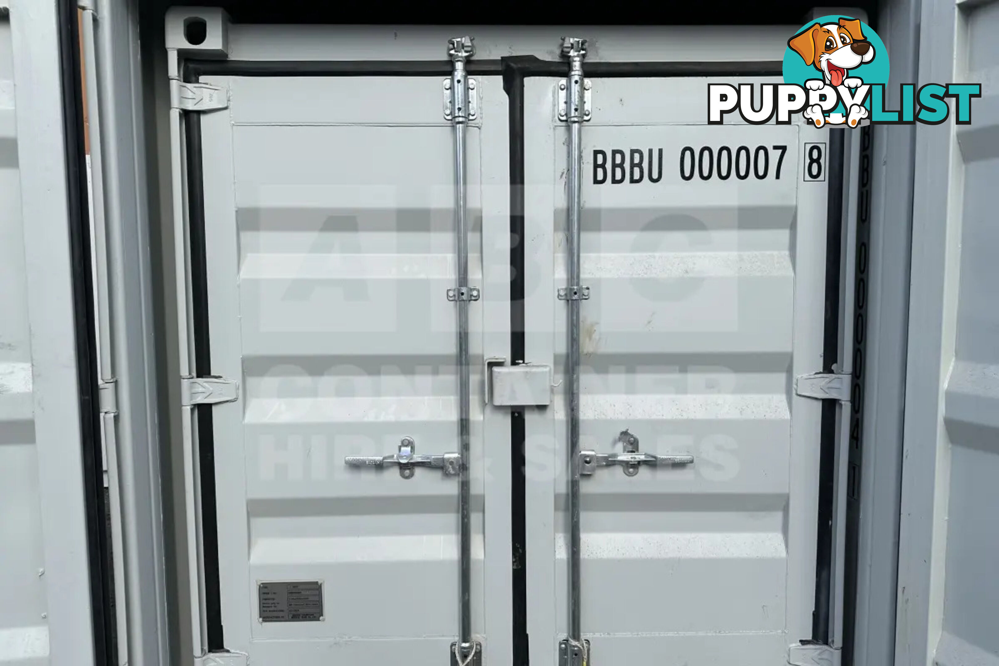 7' STEEL CONTAINER (7'3" HIGH, FACTORY BUILT)
