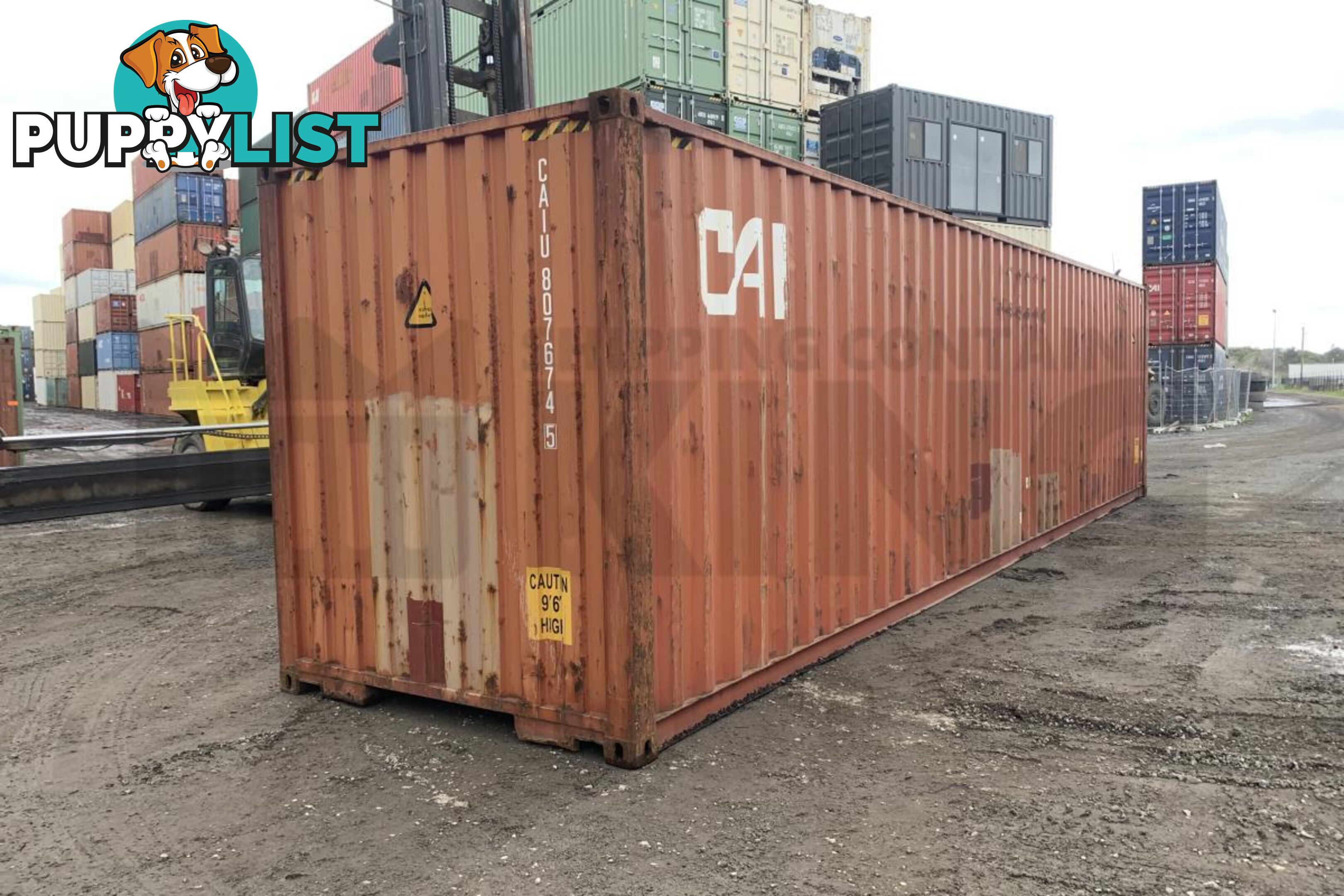 40' HIGH CUBE SHIPPING CONTAINER - in Chinchilla