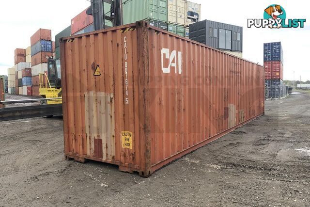 40' HIGH CUBE SHIPPING CONTAINER - in Chinchilla