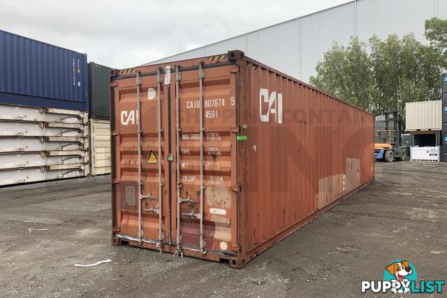 40' HIGH CUBE SHIPPING CONTAINER - in Chinchilla