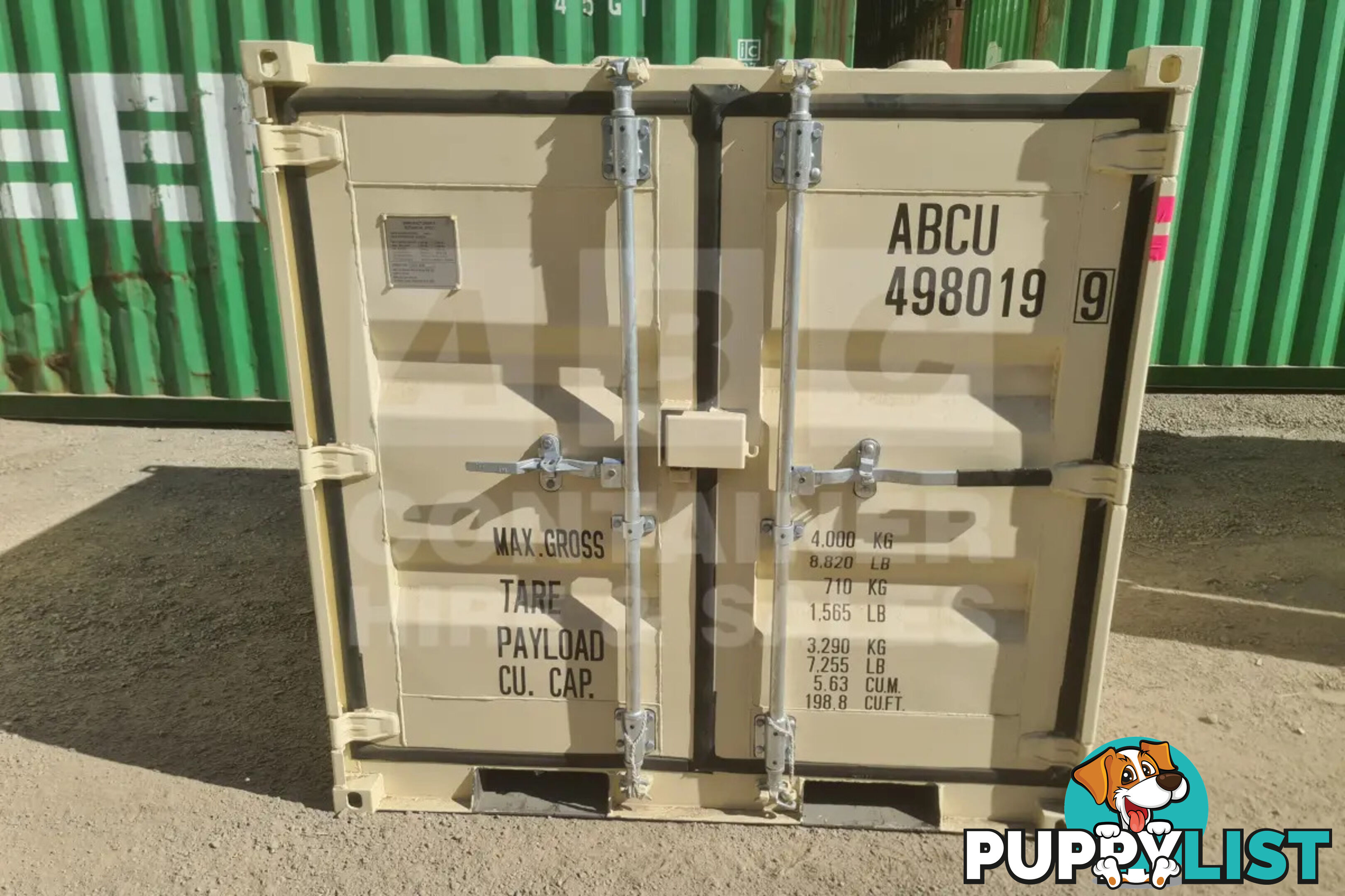 7' MINI CUBE SHIPPING CONTAINER