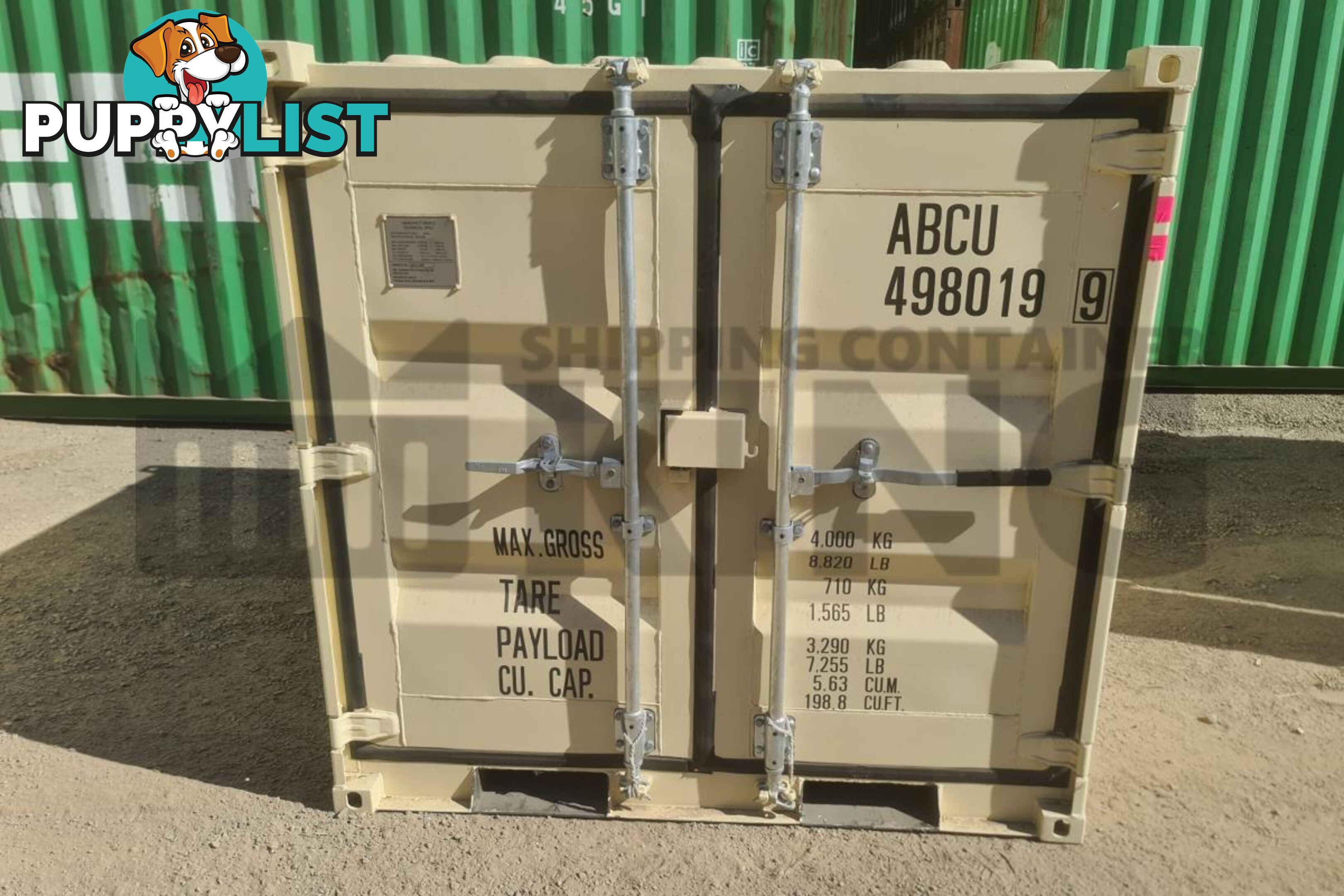 7' MINI CUBE SHIPPING CONTAINER