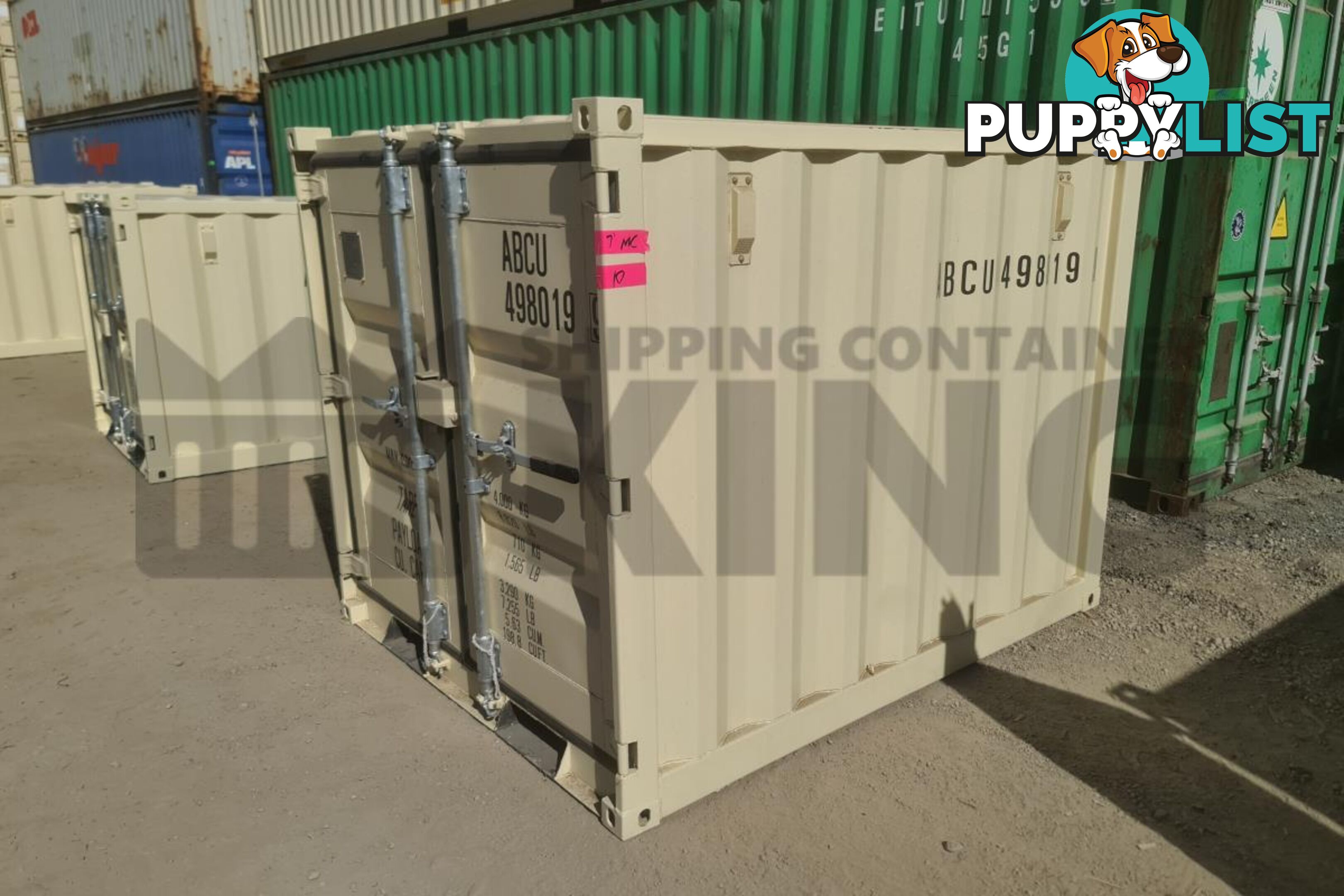7' MINI CUBE SHIPPING CONTAINER