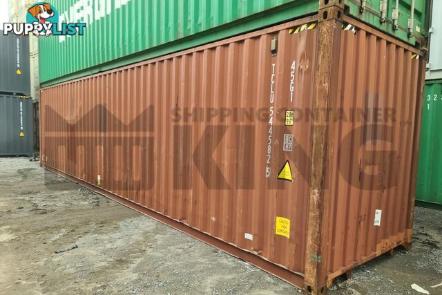 40' HIGH CUBE SHIPPING CONTAINER - in Brisbane