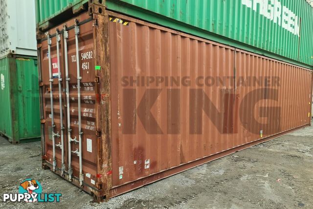 40' HIGH CUBE SHIPPING CONTAINER - in Brisbane