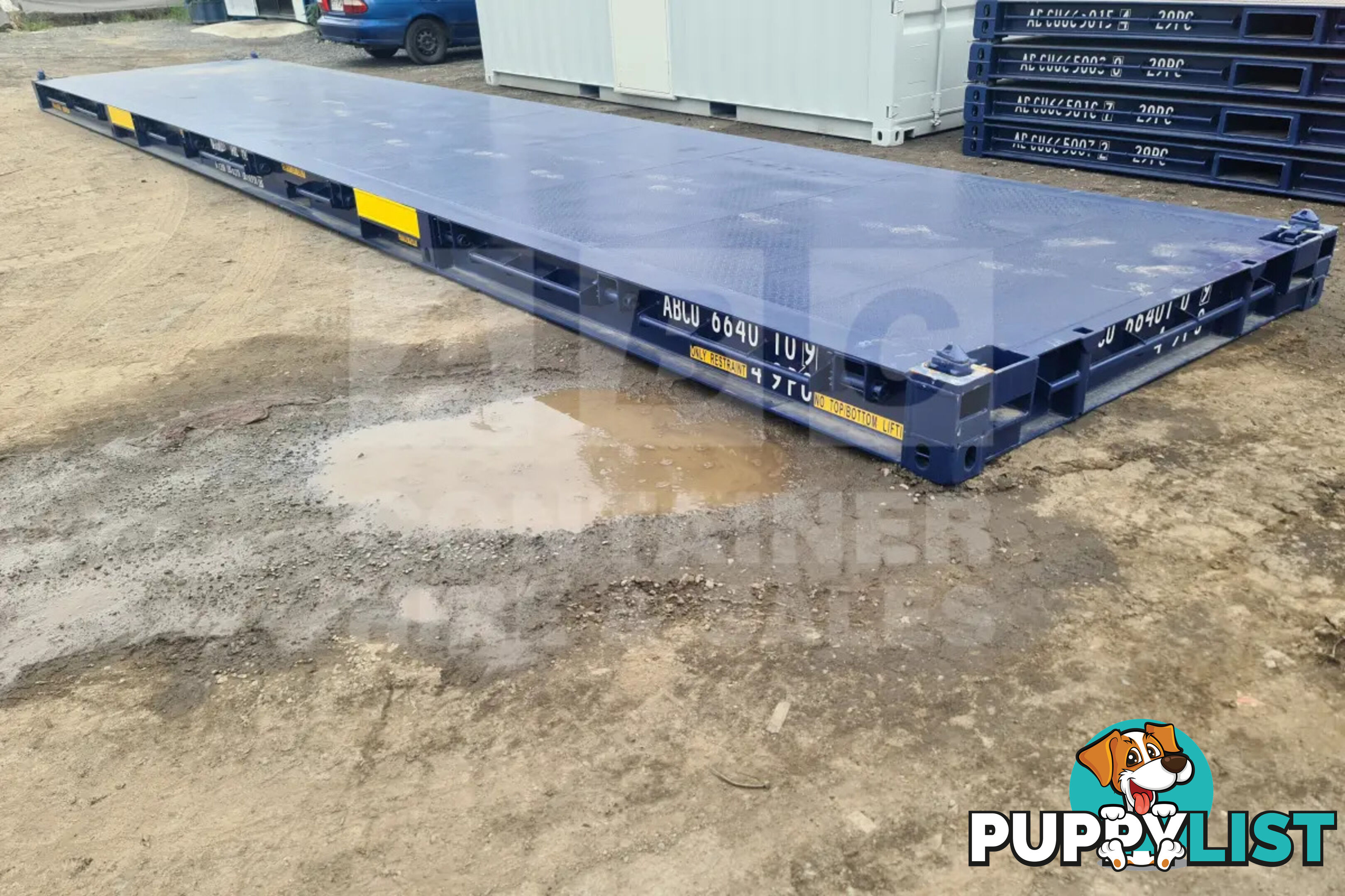 40' PLATFORM 316MM BASE DEPTH SHIPPING CONTAINER (BUILT IN TWIST LOCK)