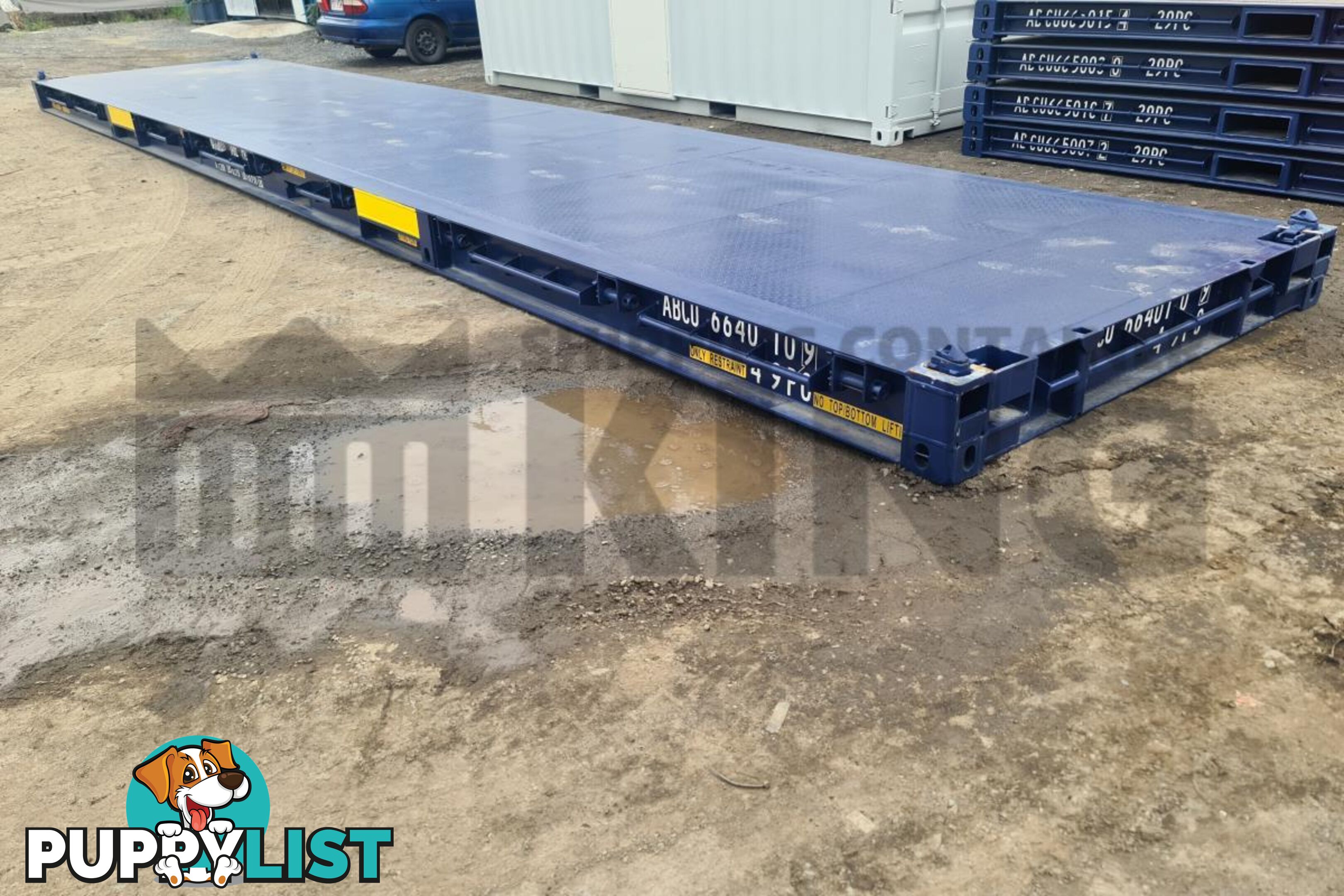 40' PLATFORM 316MM BASE DEPTH SHIPPING CONTAINER (BUILT IN TWIST LOCK)