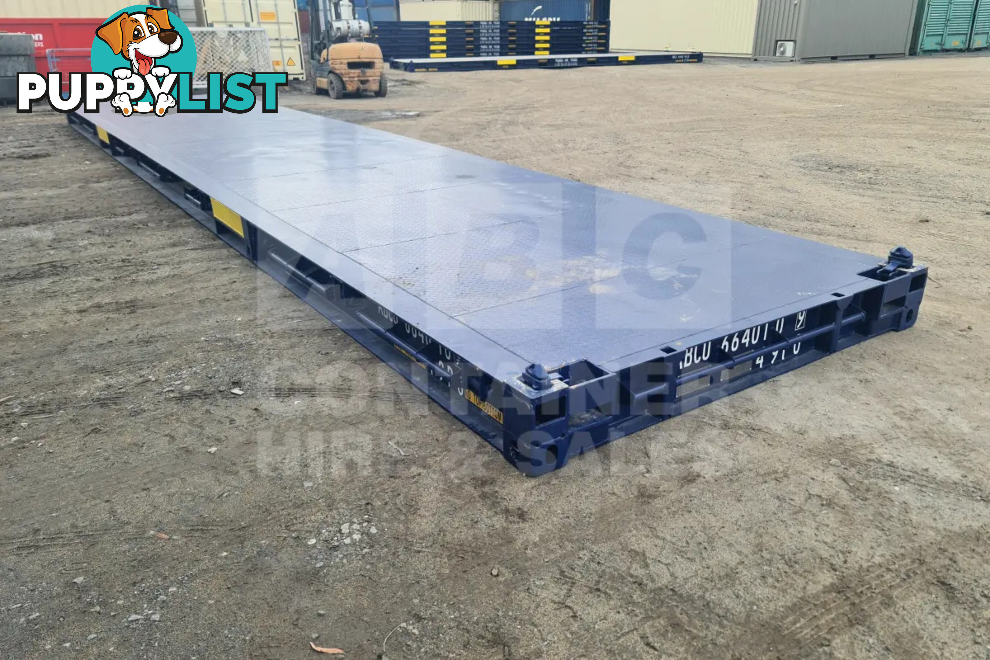 40' PLATFORM 316MM BASE DEPTH SHIPPING CONTAINER (BUILT IN TWIST LOCK)