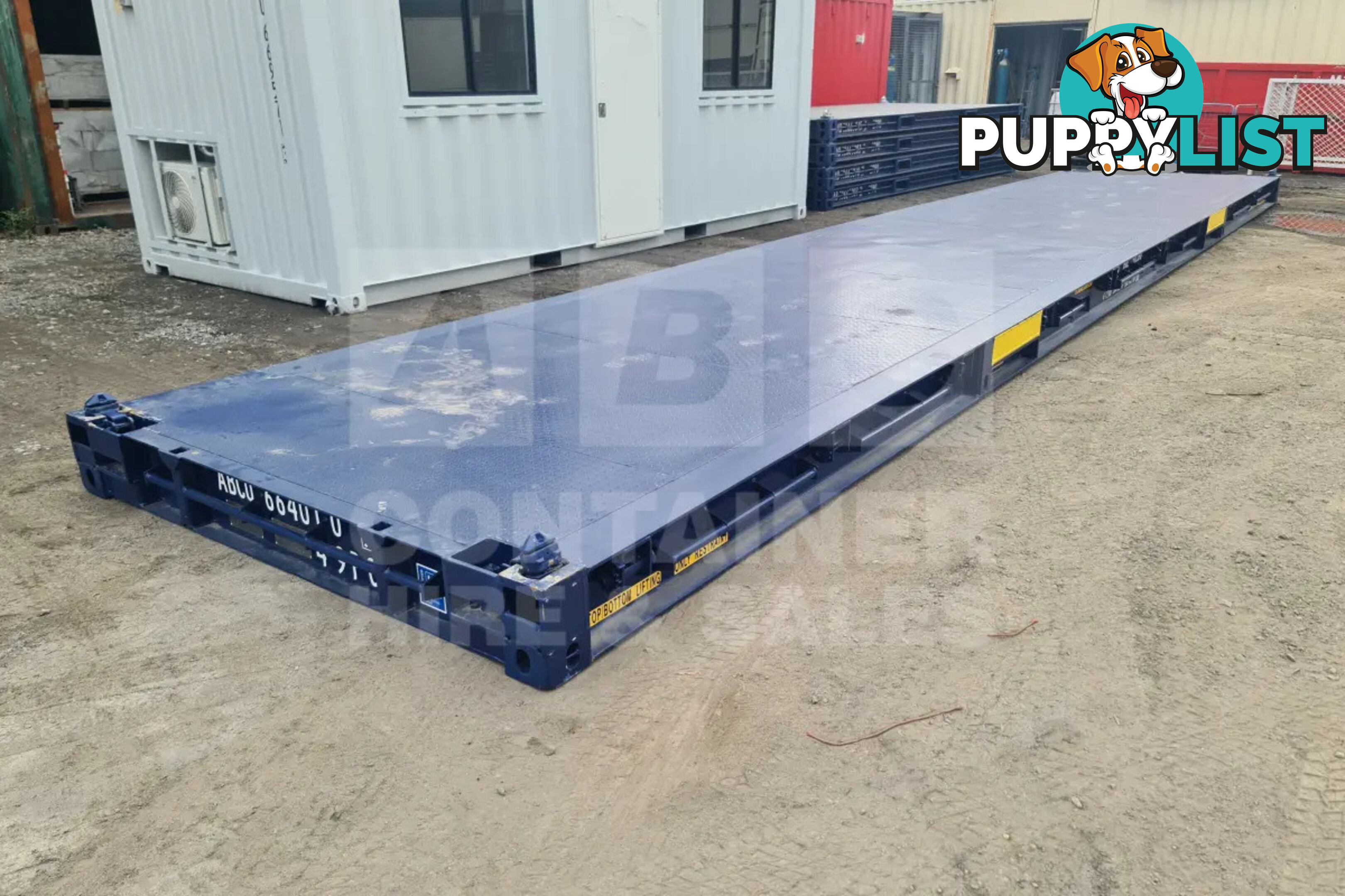 40' PLATFORM 316MM BASE DEPTH SHIPPING CONTAINER (BUILT IN TWIST LOCK)