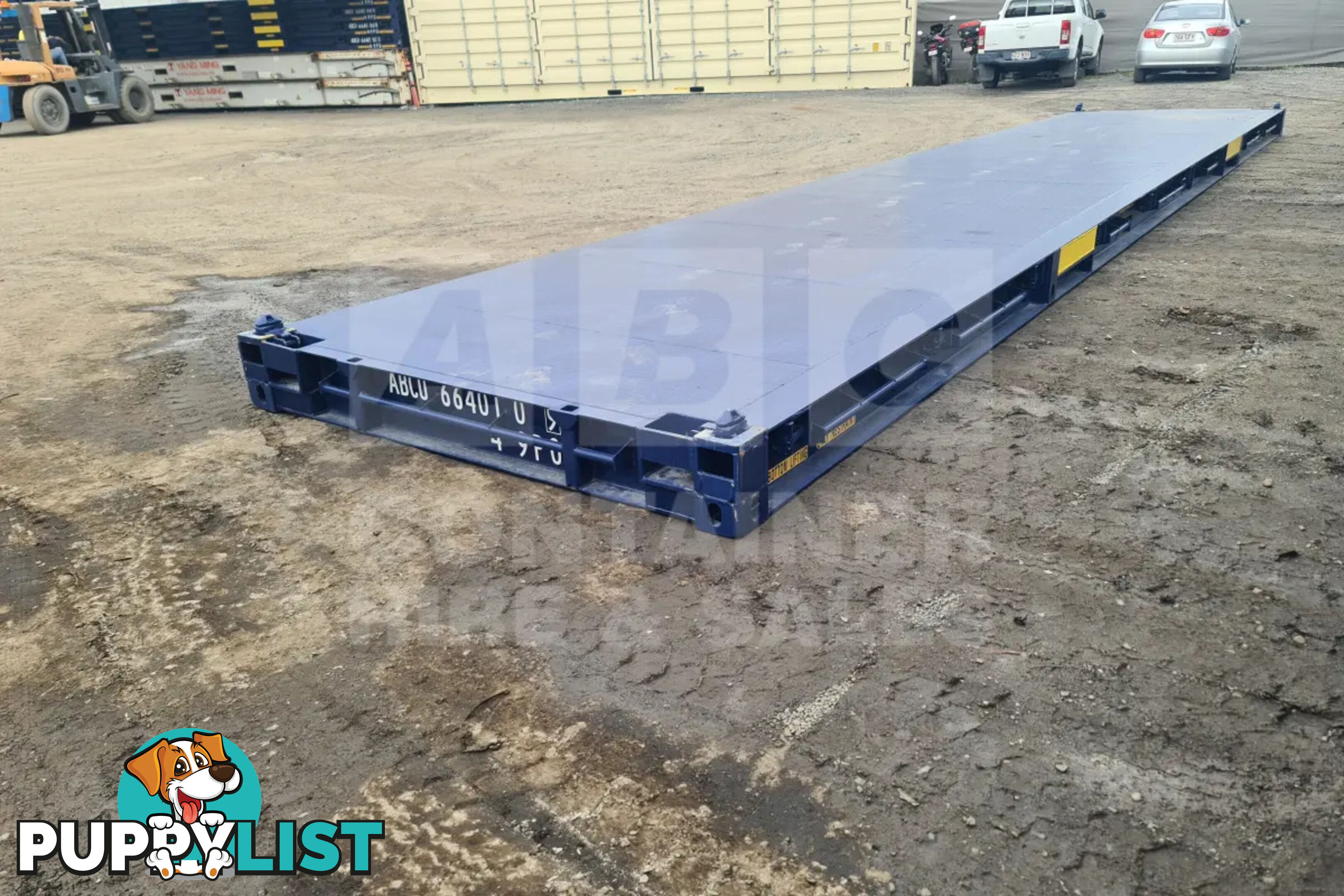 40' PLATFORM 316MM BASE DEPTH SHIPPING CONTAINER (BUILT IN TWIST LOCK)
