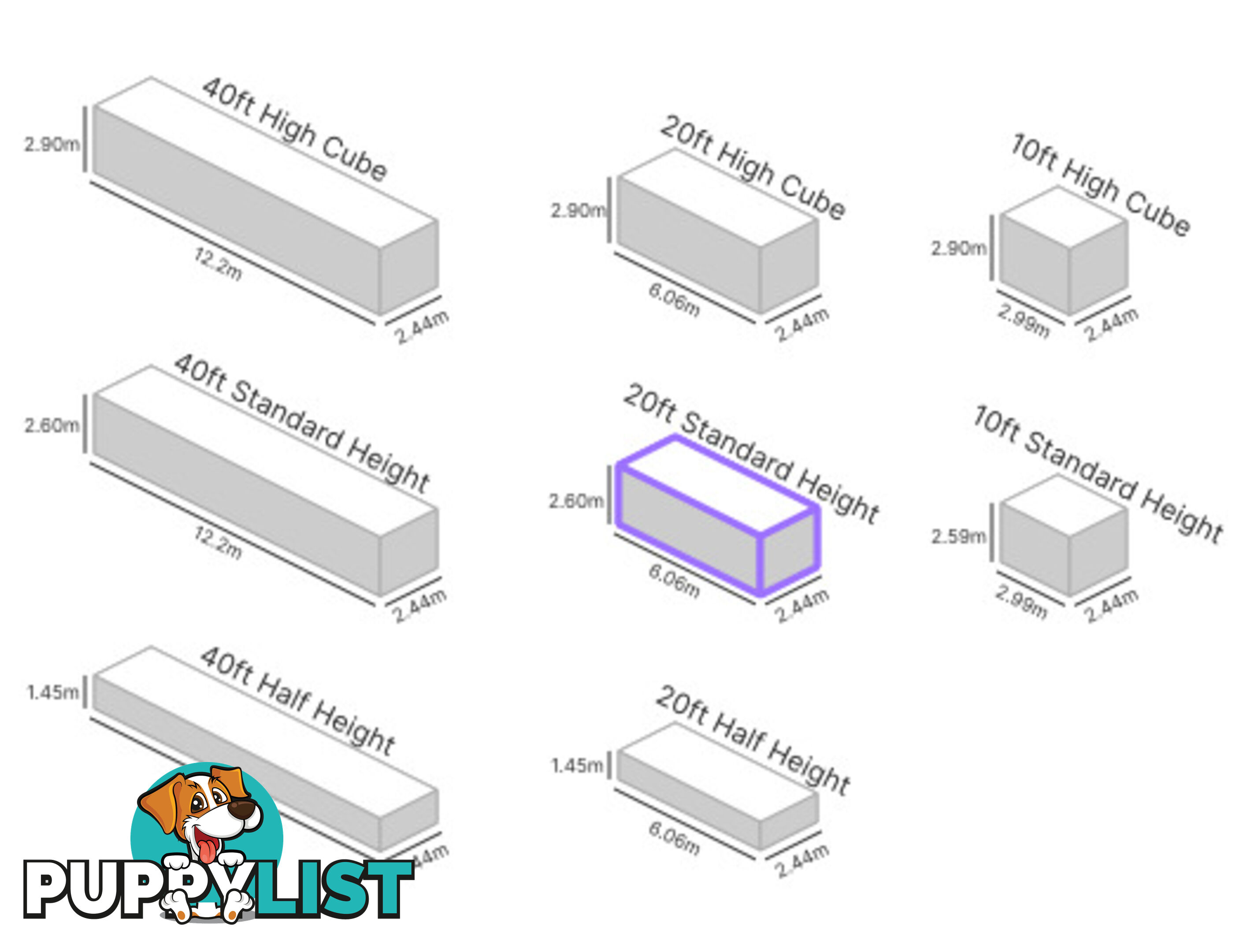 20' STANDARD HEIGHT SHIPPING CONTAINER