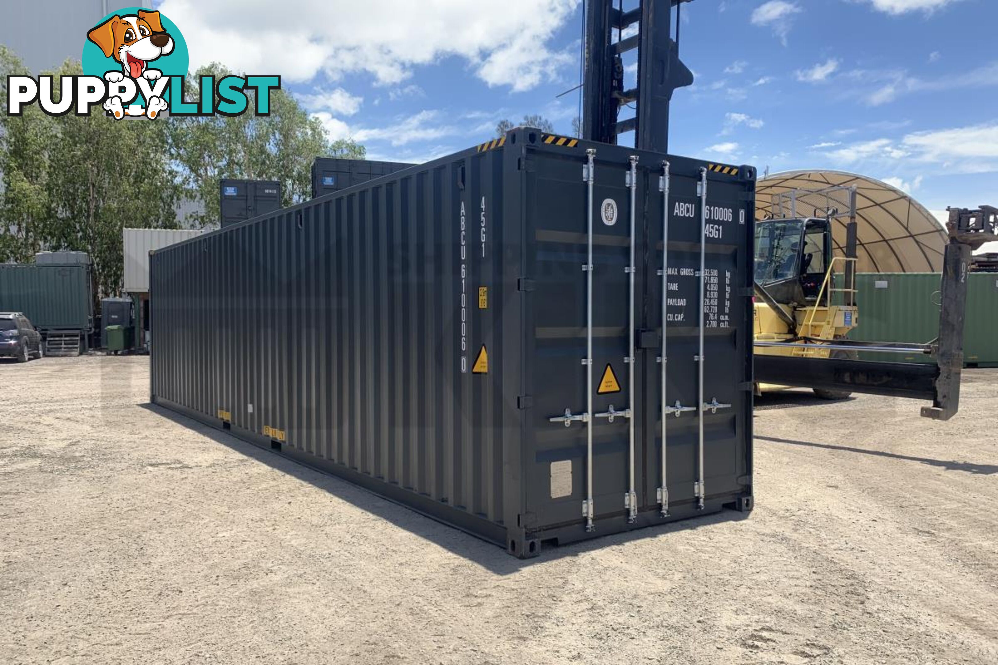 40' HIGH CUBE SHIPPING CONTAINER (STEEL FLOOR) - in Brisbane