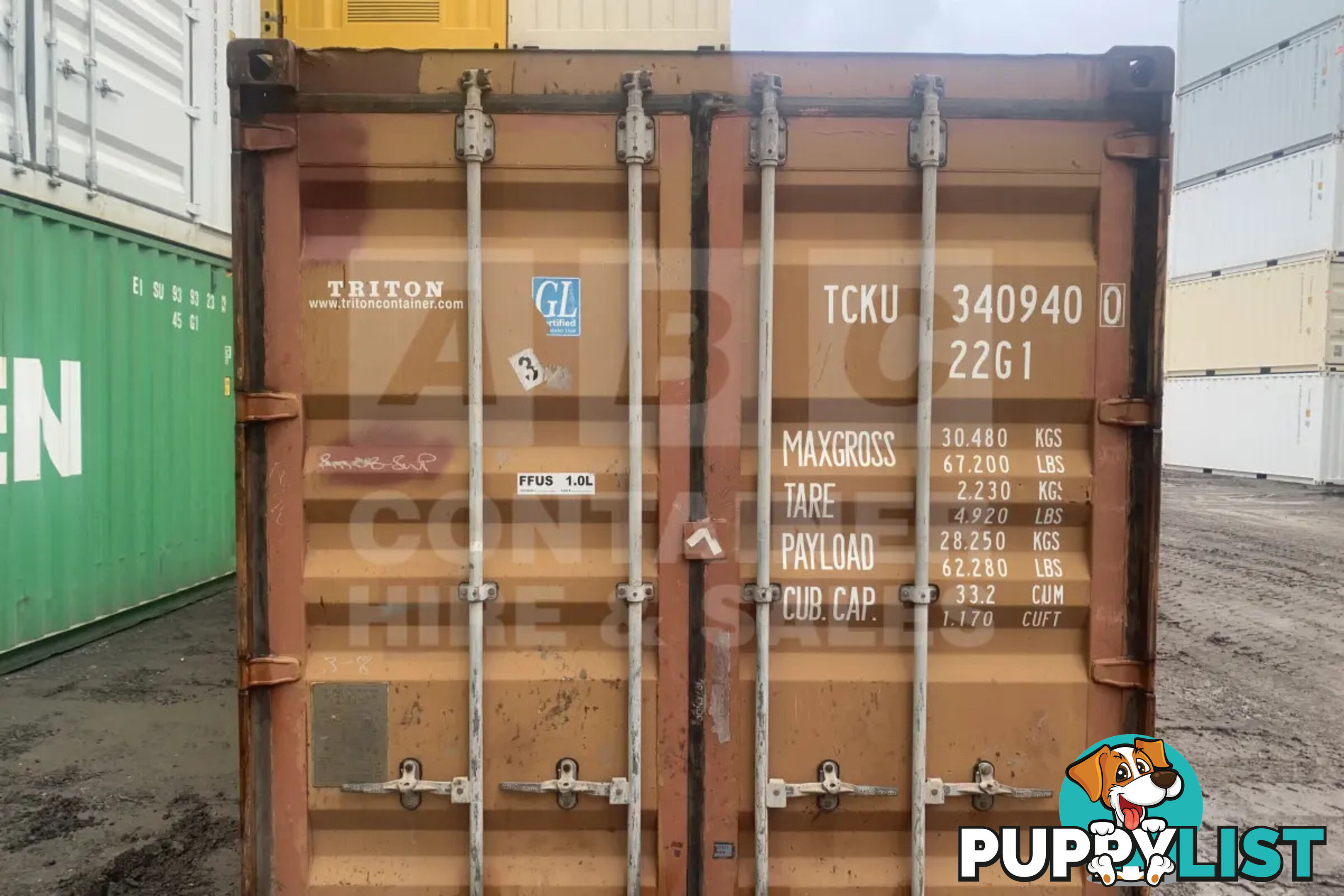 20' STANDARD HEIGHT SHIPPING CONTAINER