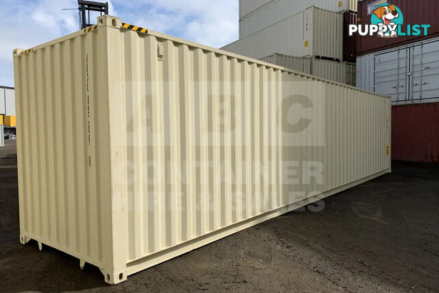 40' HIGH CUBE SHIPPING CONTAINER (STEEL FLOOR) - in Brisbane
