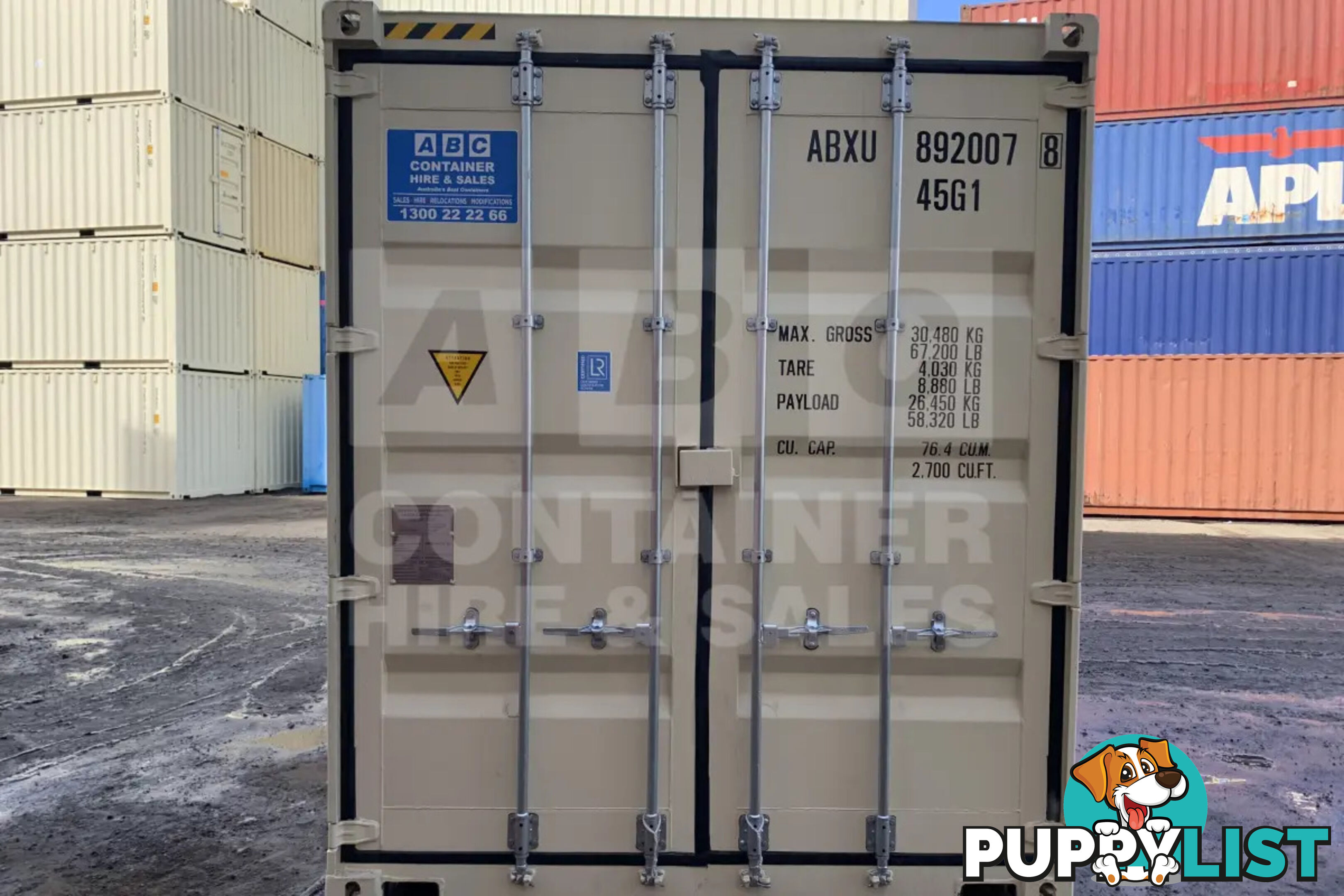 40' HIGH CUBE SHIPPING CONTAINER (STEEL FLOOR) - in Brisbane