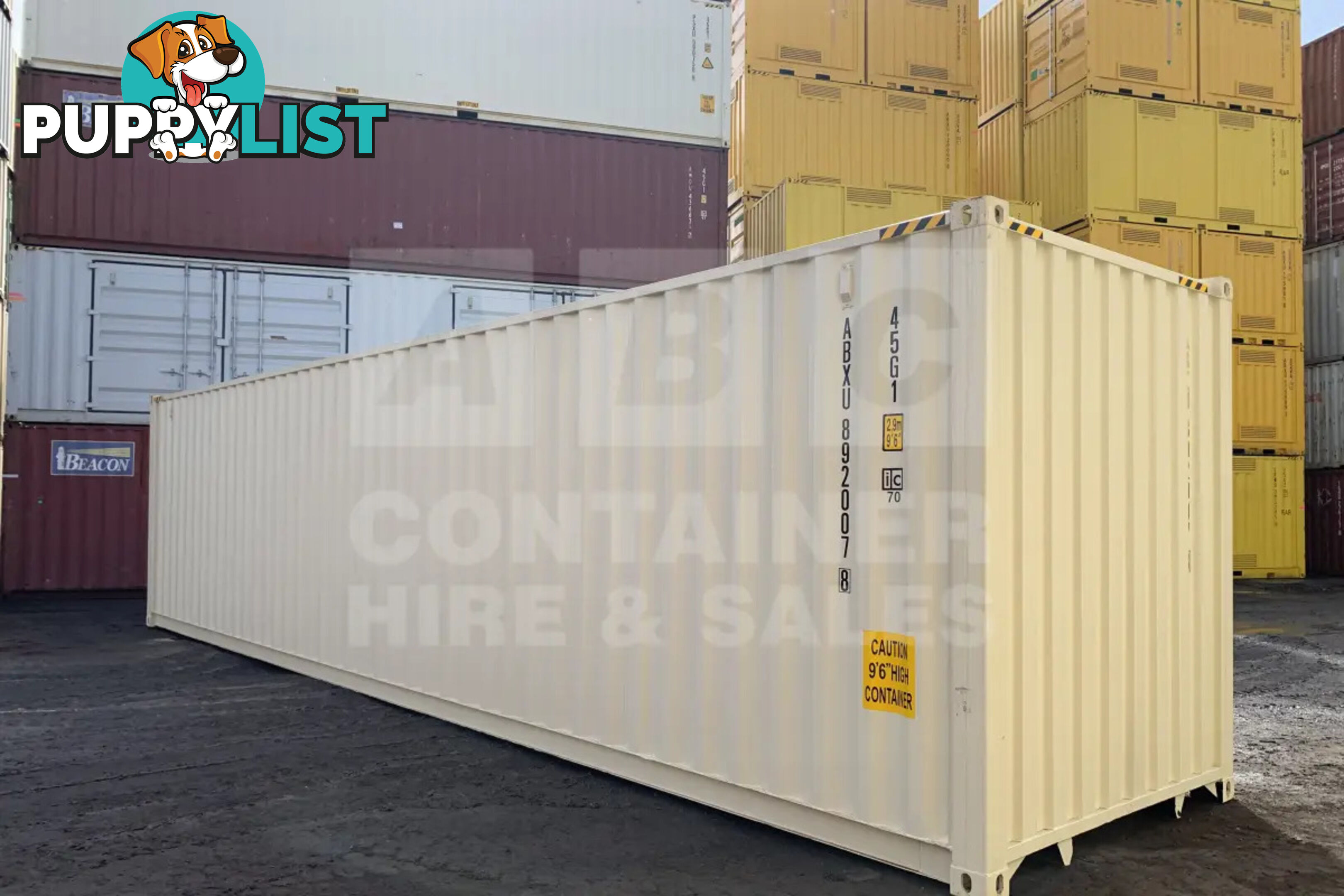 40' HIGH CUBE SHIPPING CONTAINER (STEEL FLOOR) - in Brisbane