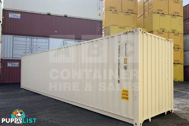 40' HIGH CUBE SHIPPING CONTAINER (STEEL FLOOR) - in Brisbane