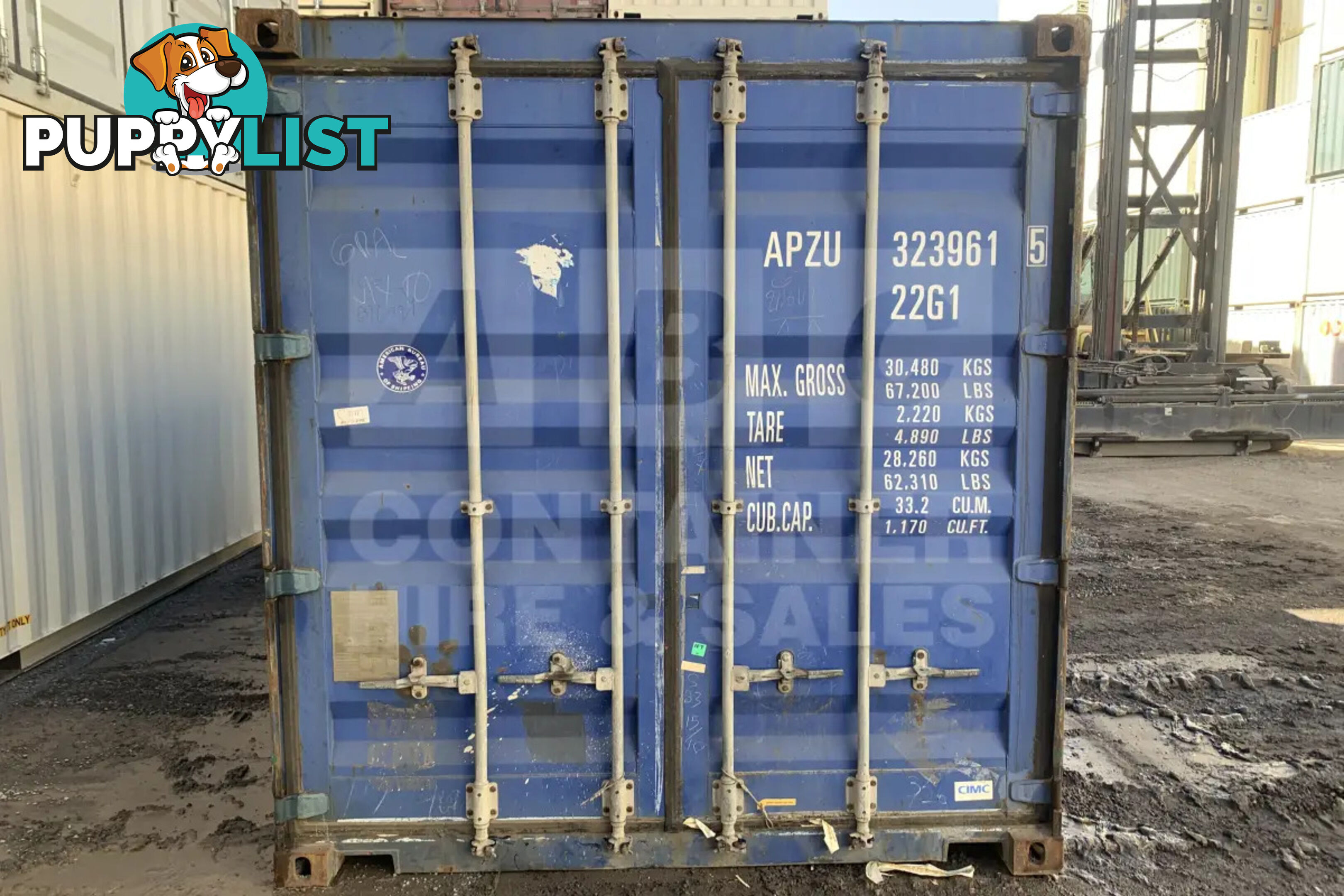 20' STANDARD HEIGHT SHIPPING CONTAINER