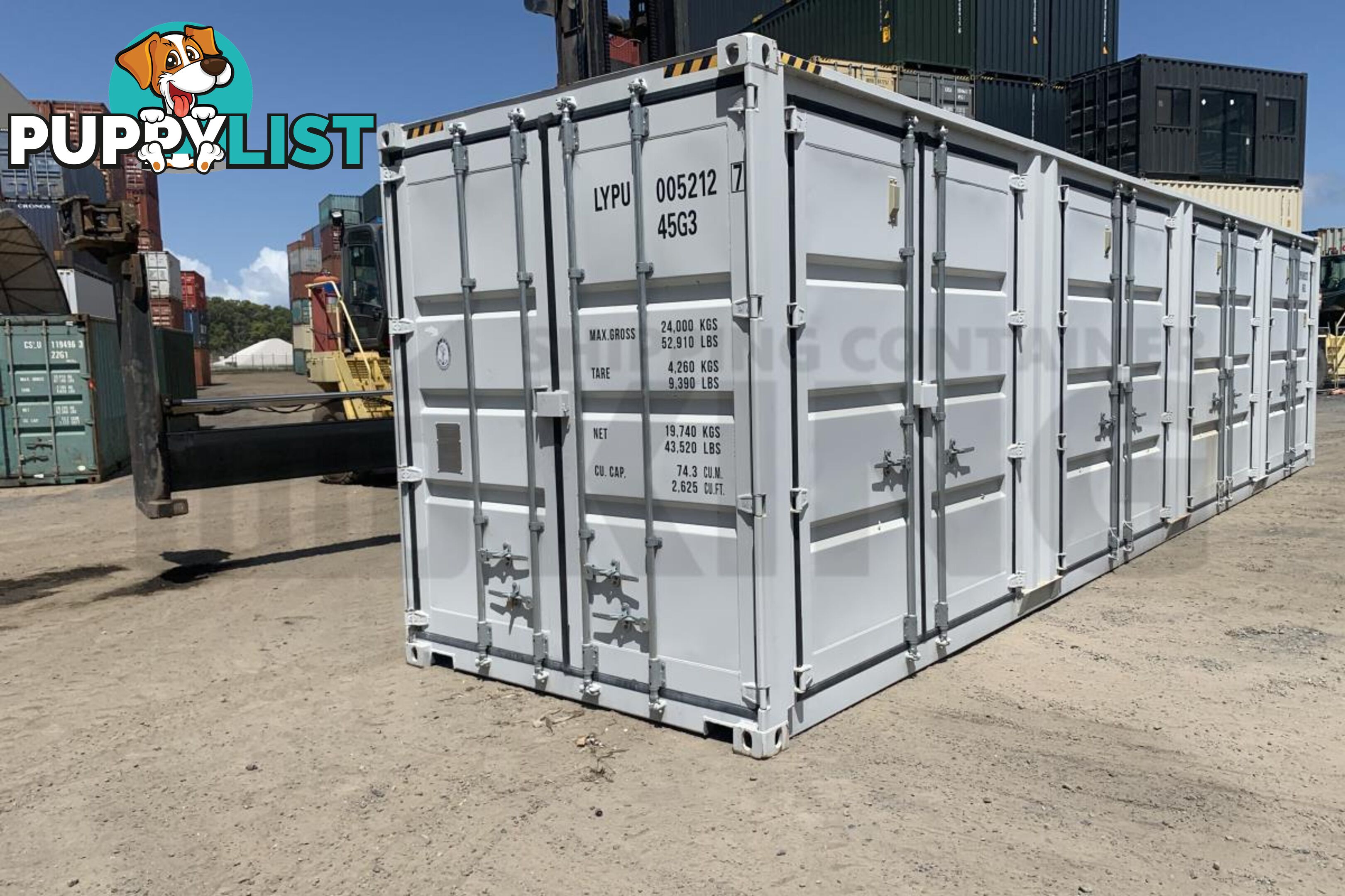 40' HIGH CUBE PARTIAL SIDE OPENING SHIPPING CONTAINER (4 SETS OF SIDE DOORS) - in Brisbane