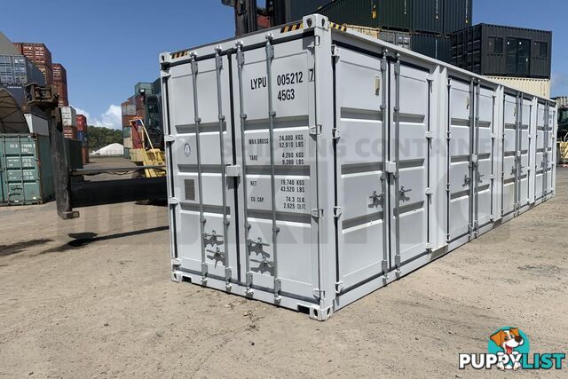 40' HIGH CUBE PARTIAL SIDE OPENING SHIPPING CONTAINER (4 SETS OF SIDE DOORS) - in Brisbane