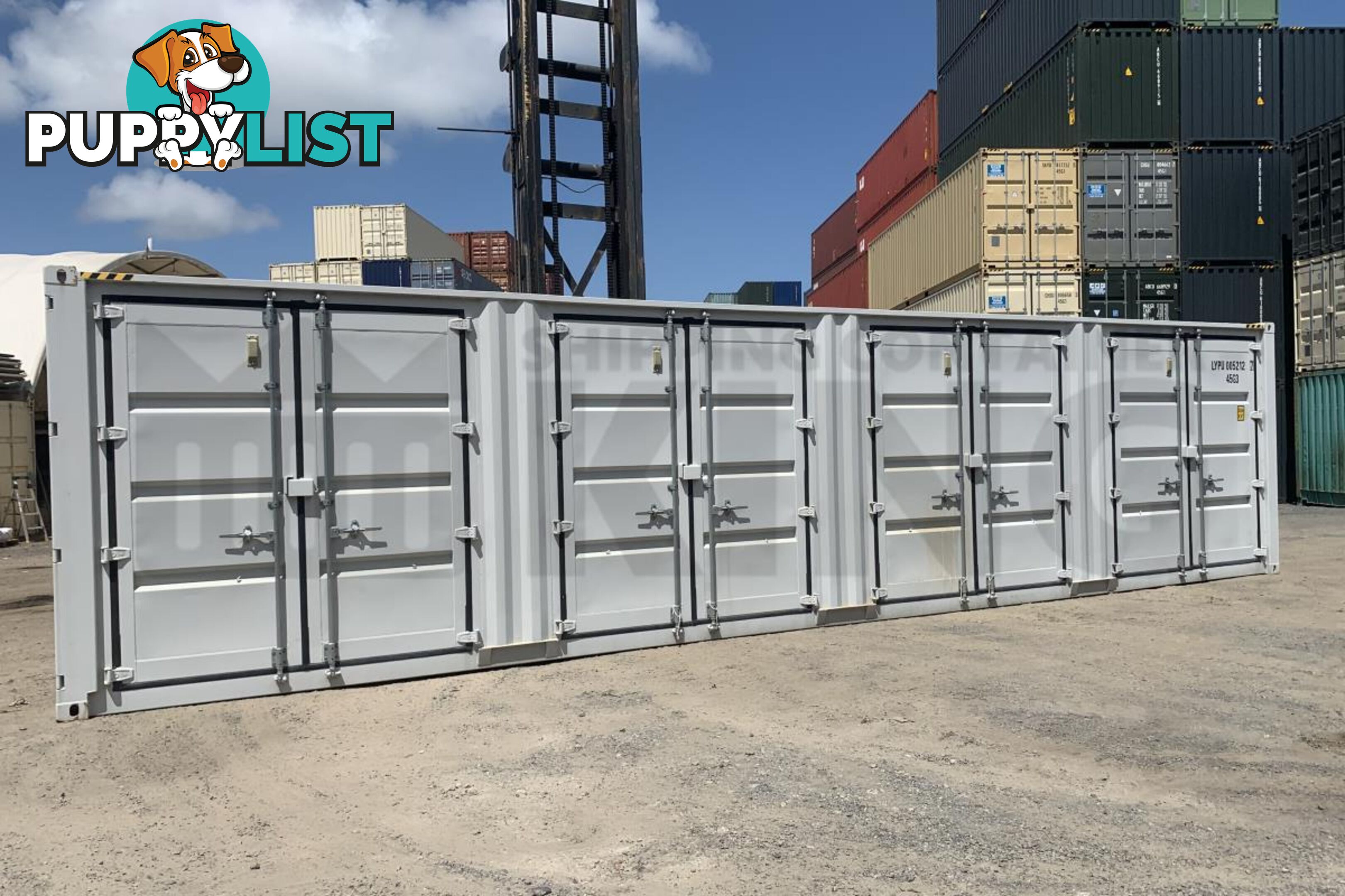 40' HIGH CUBE PARTIAL SIDE OPENING SHIPPING CONTAINER (4 SETS OF SIDE DOORS) - in Brisbane