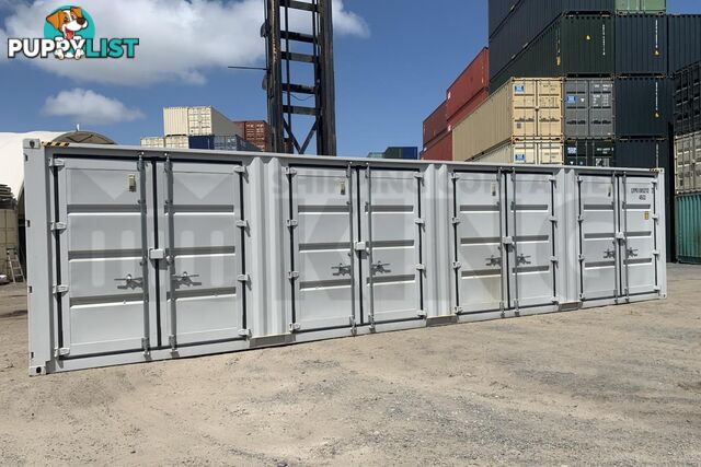 40' HIGH CUBE PARTIAL SIDE OPENING SHIPPING CONTAINER (4 SETS OF SIDE DOORS) - in Brisbane