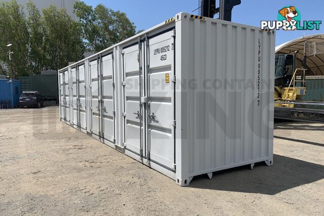 40' HIGH CUBE PARTIAL SIDE OPENING SHIPPING CONTAINER (4 SETS OF SIDE DOORS) - in Brisbane